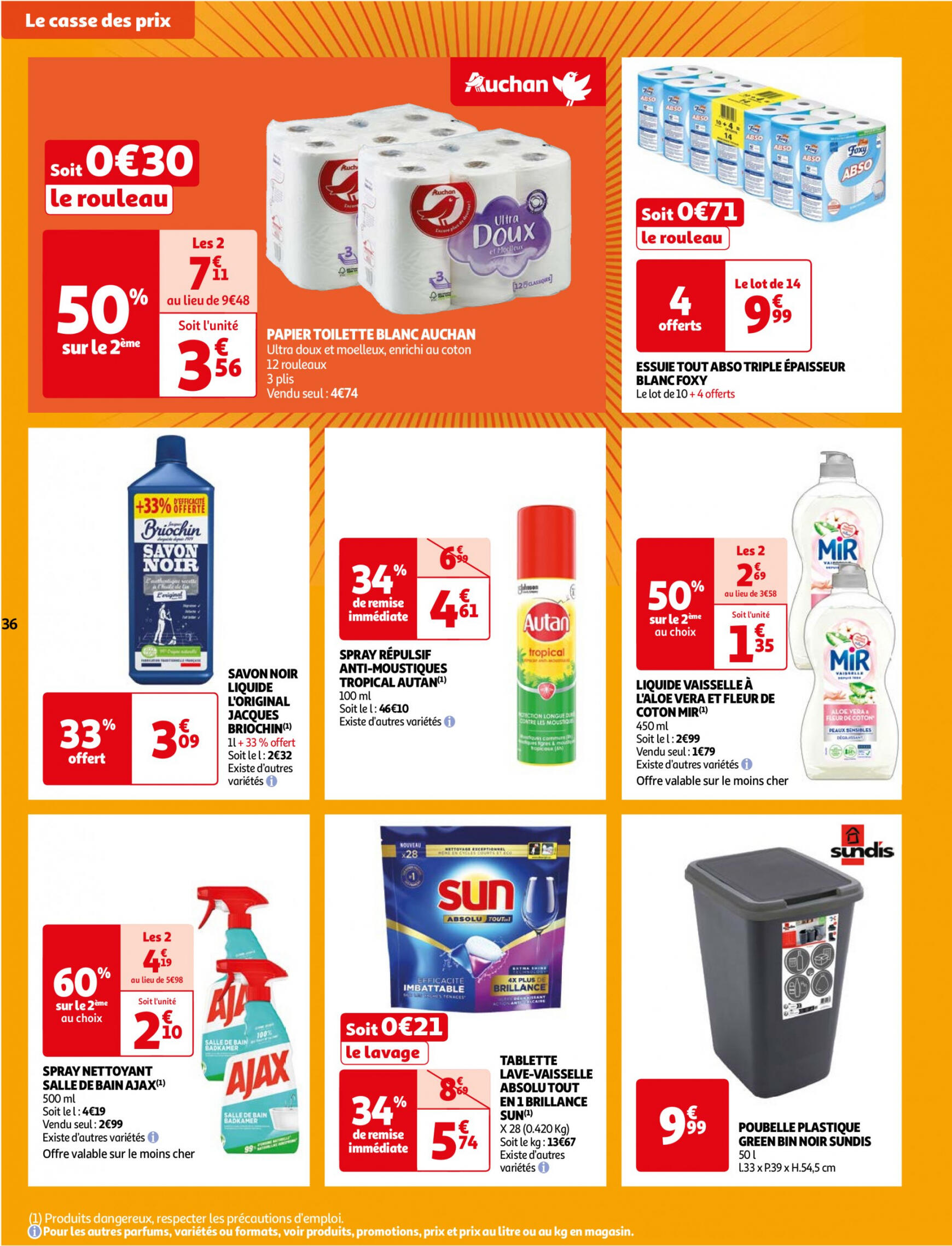 auchan - Prospectus Auchan - Le casse des prix, c'est maintenant ! actuel 09.07. - 15.07. - page: 36