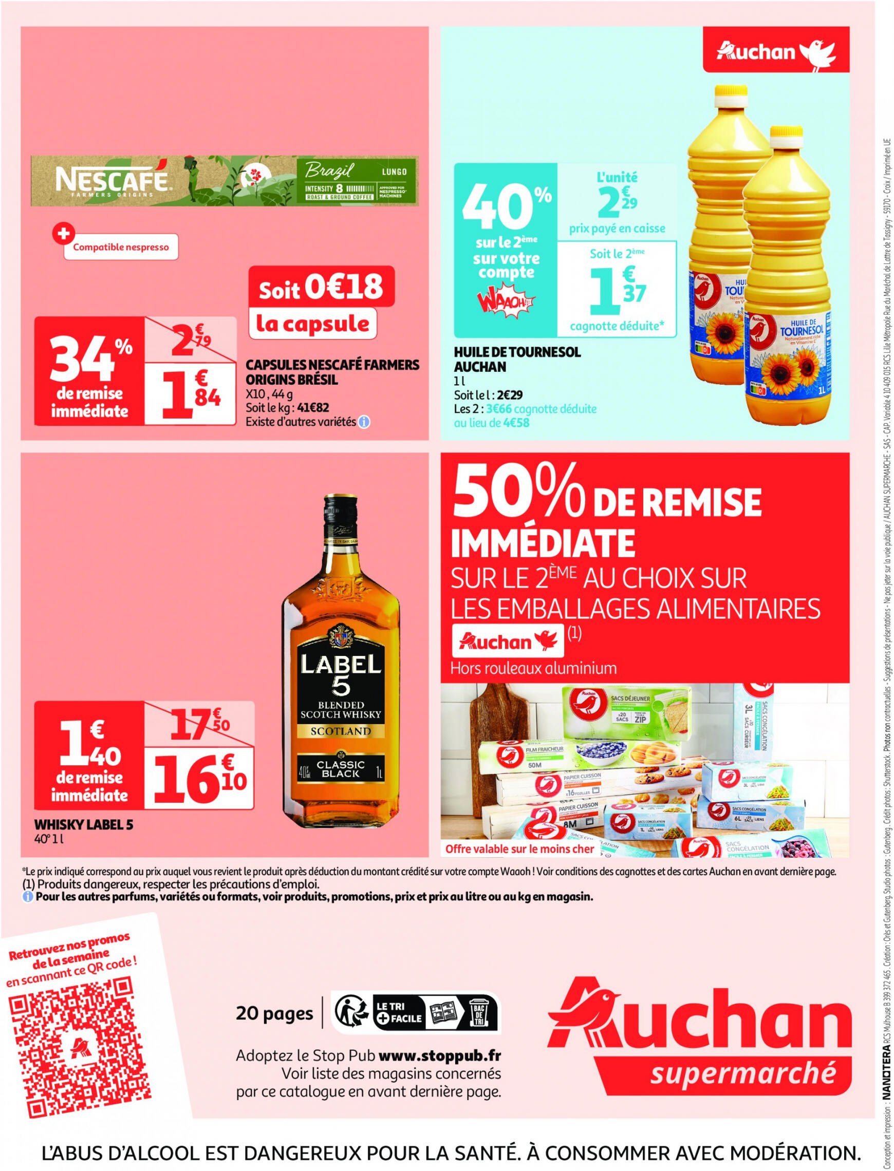 auchan - Prospectus Auchan Supermarché - Faites le plein de promos ! actuel 16.07. - 21.07. - page: 20