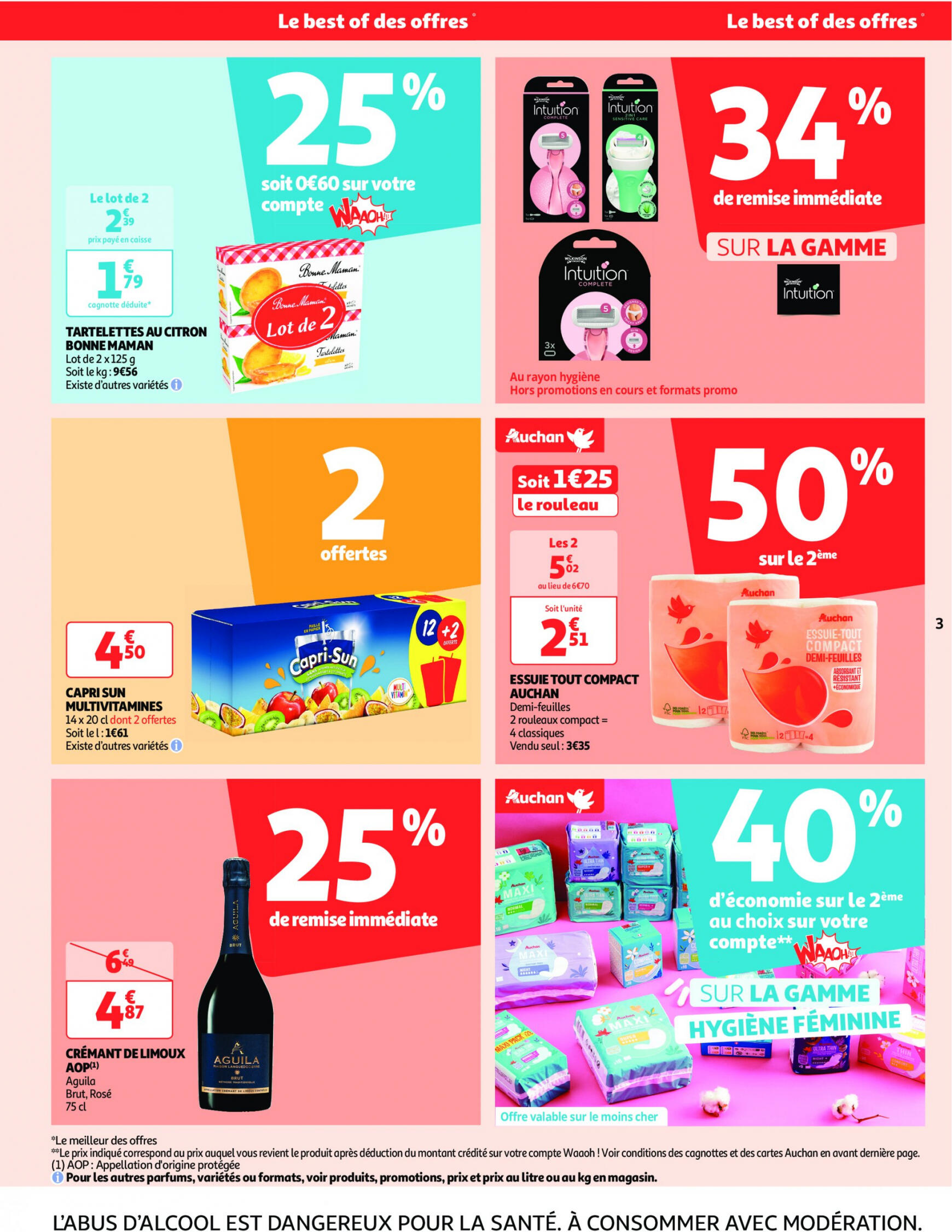 auchan - Prospectus Auchan Supermarché - Faites le plein de promos ! actuel 16.07. - 21.07. - page: 3