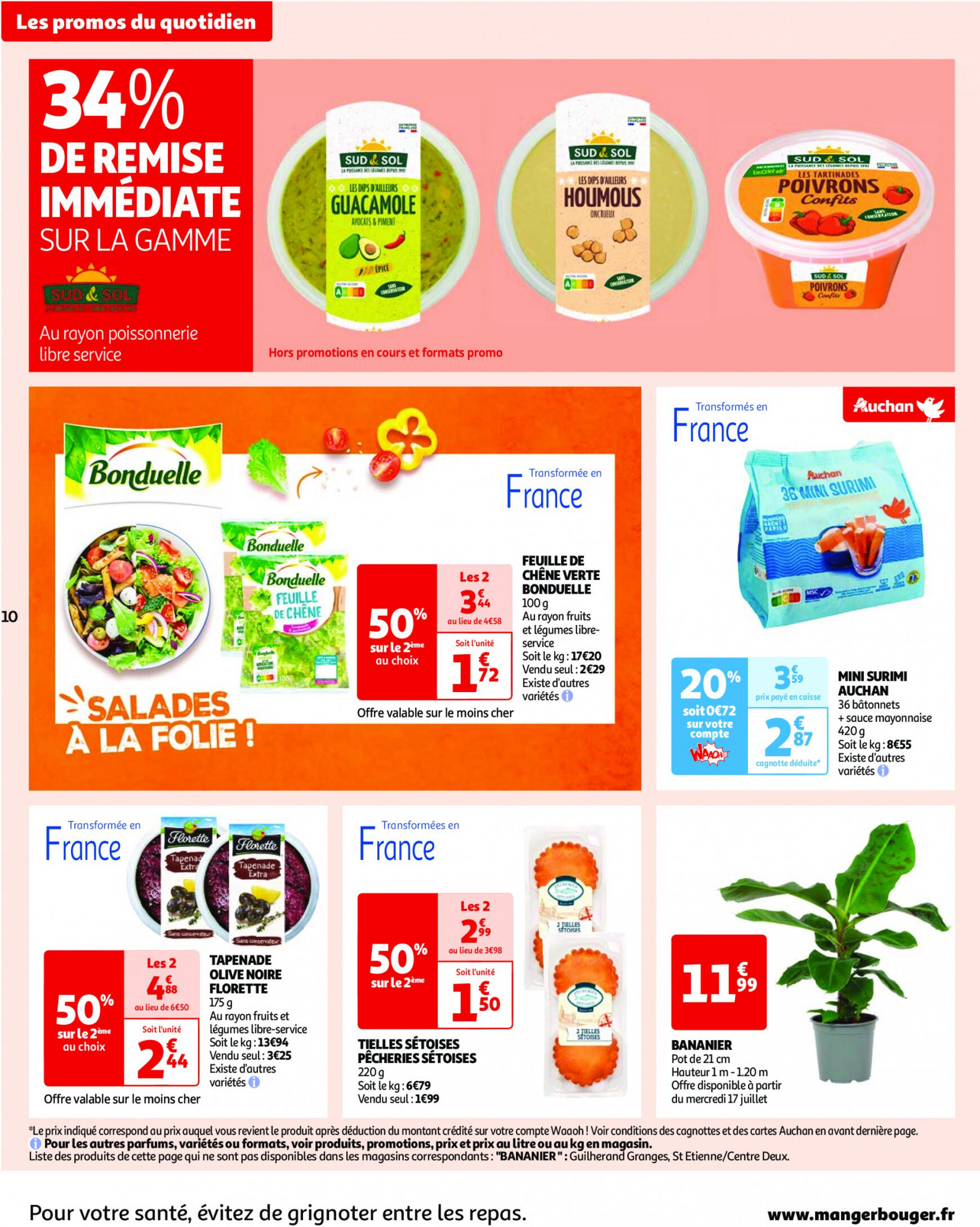 auchan - Prospectus Auchan actuel 16.07. - 22.07. - page: 10