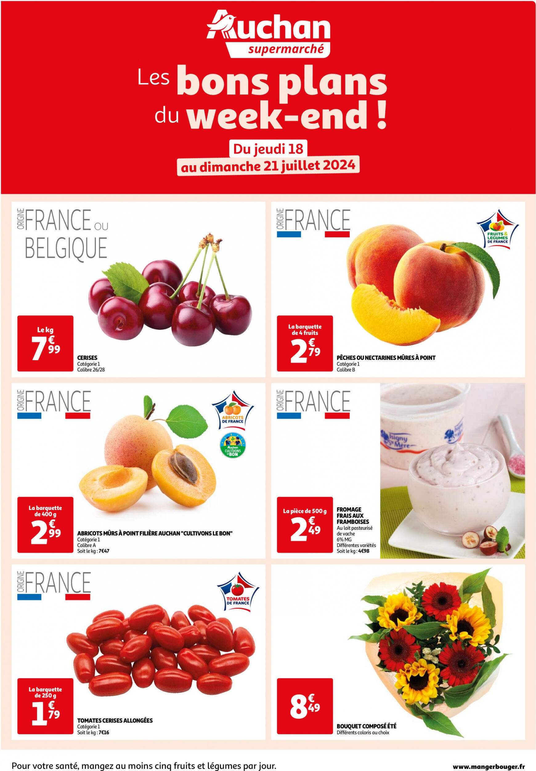 auchan - Prospectus Auchan Supermarché - Les bons plans du week-end dans votre super ! actuel 18.07. - 21.07.