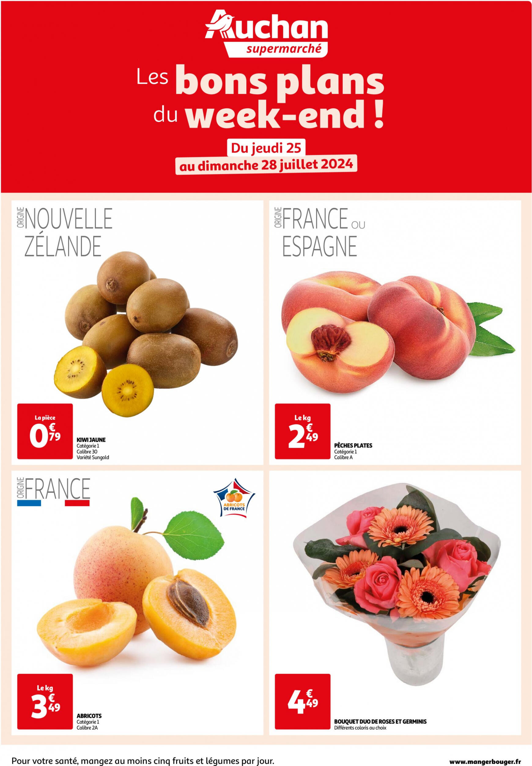 auchan - Prospectus Auchan Supermarché - Les bons plans du week-end dans votre super ! actuel 25.07. - 28.07. - page: 1