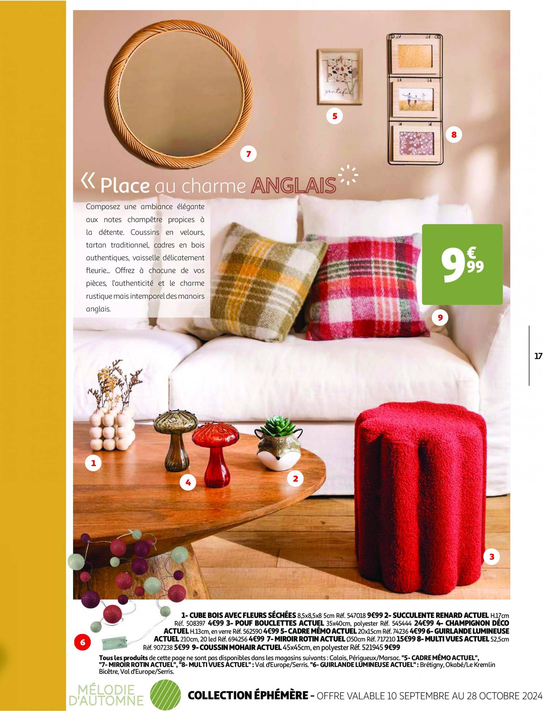 auchan - Catalogue Auchan - Collection Déco : Si bien chez soi valable dès 10.09. - 28.10. - page: 17