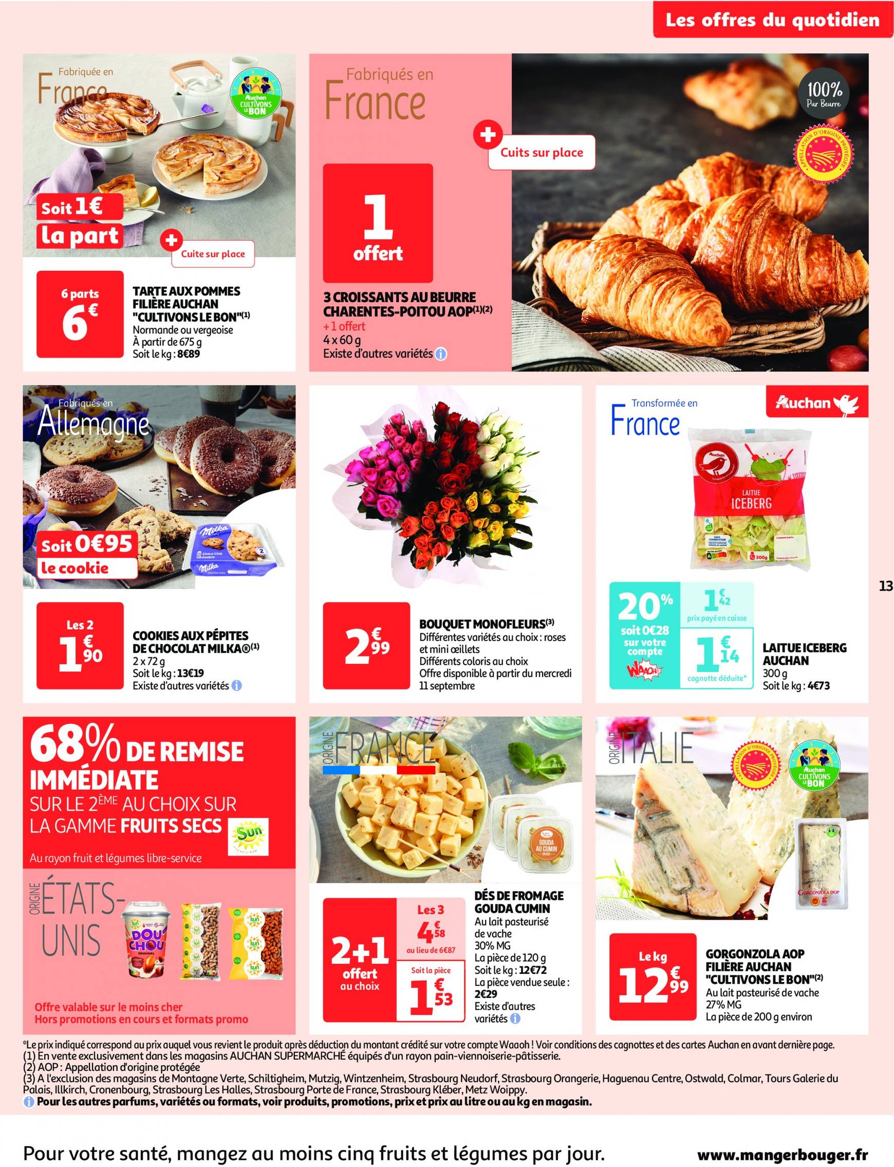 auchan - Catalogue Auchan supermarché - Les 50 offres essentielles, ça continue ! valable dès 10.09. - 15.09. - page: 13