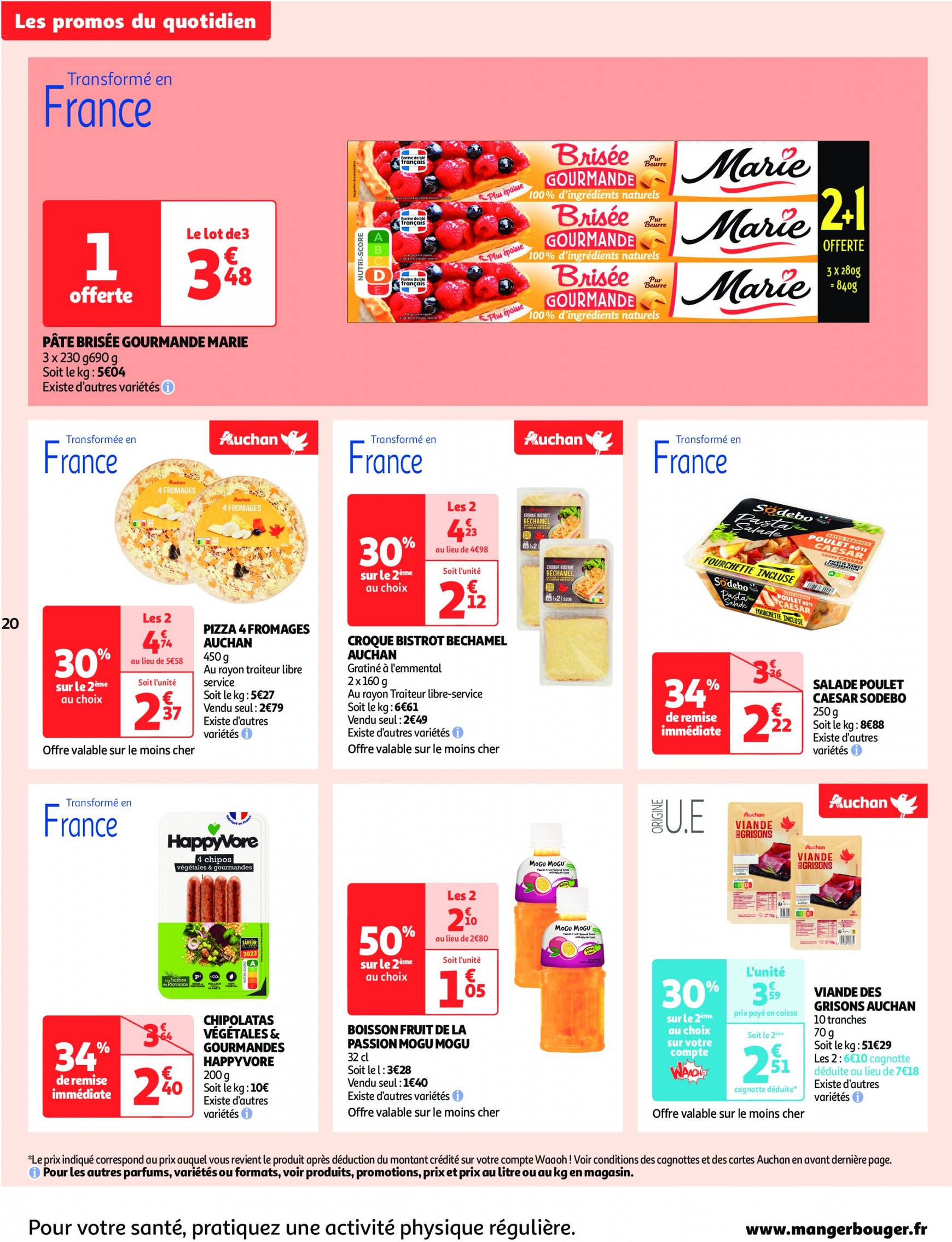 auchan - Catalogue Auchan supermarché - Les 50 offres essentielles, ça continue ! valable dès 10.09. - 15.09. - page: 20