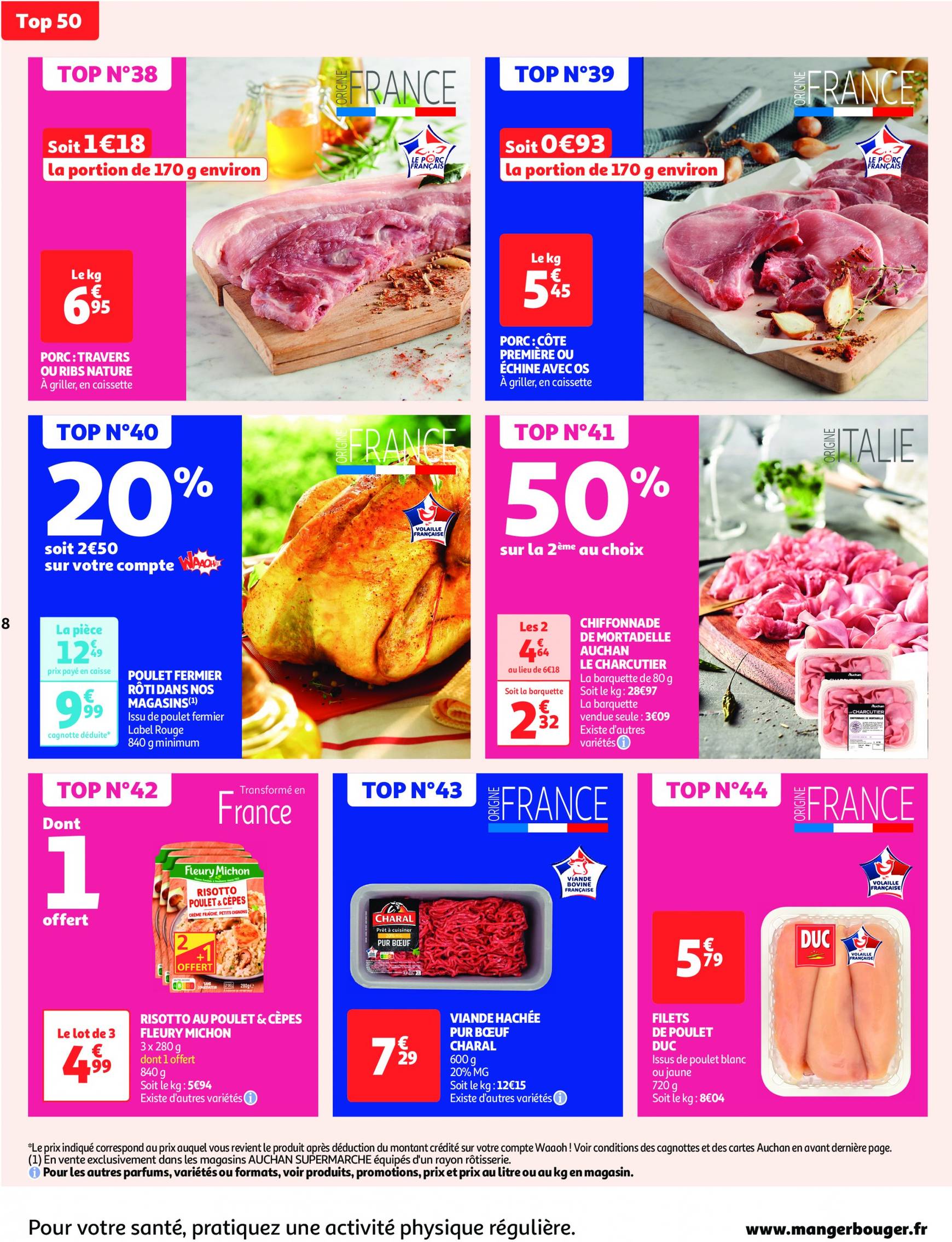 auchan - Catalogue Auchan supermarché - Les 50 offres essentielles, ça continue ! valable dès 10.09. - 15.09. - page: 8