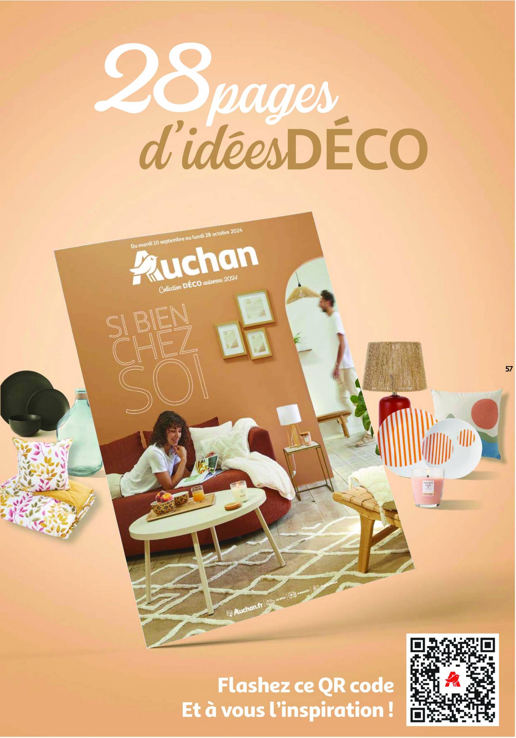 auchan - Catalogue Auchan - Les 100 offres essentielles, ça continue ! valable dès 10.09. - 16.09. - page: 57