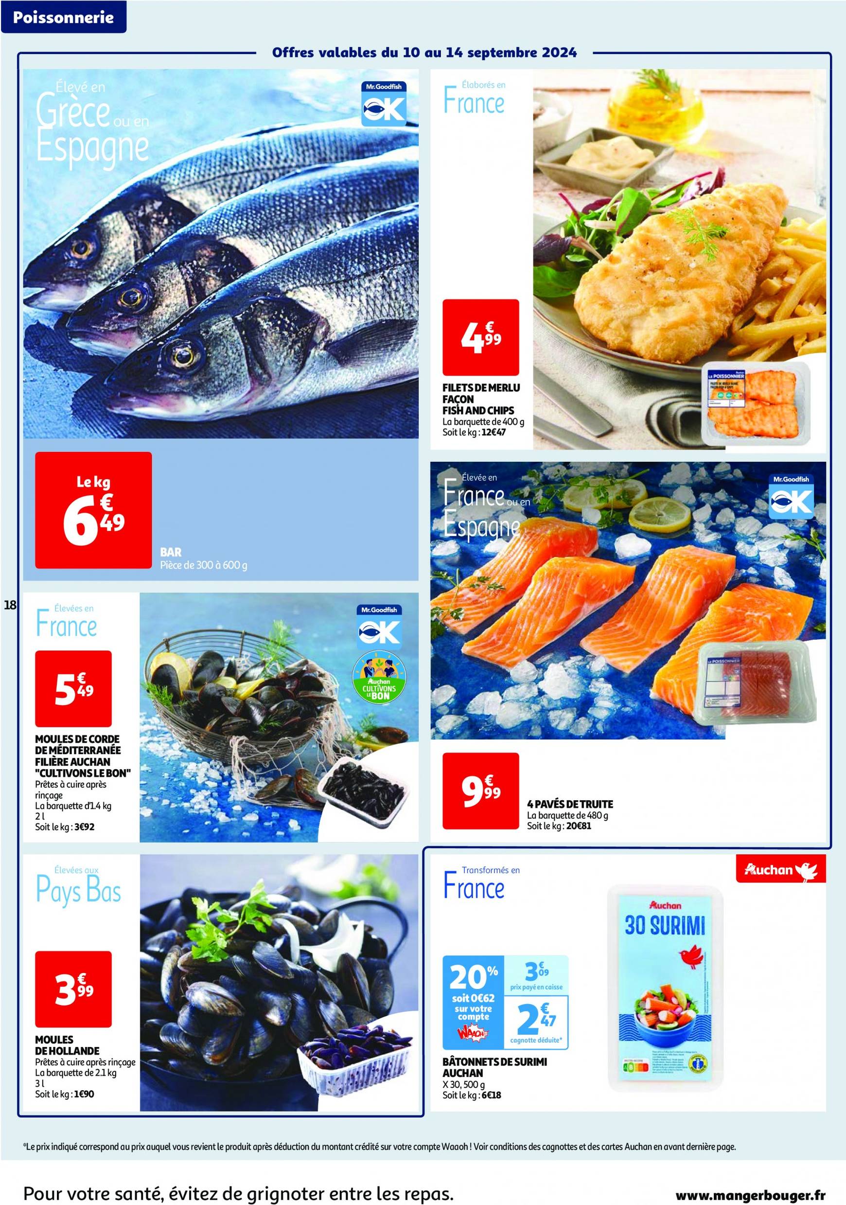 auchan - Catalogue Auchan - Les 100 offres essentielles, ça continue ! valable dès 10.09. - 16.09. - page: 18