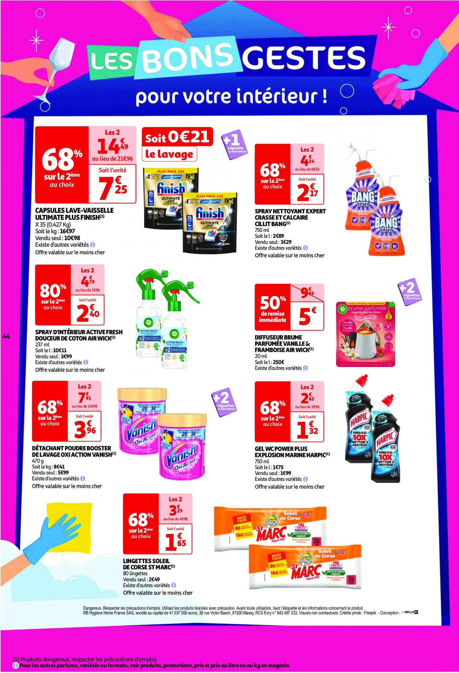 auchan - Catalogue Auchan - Les 100 offres essentielles, ça continue ! valable dès 10.09. - 16.09. - page: 44