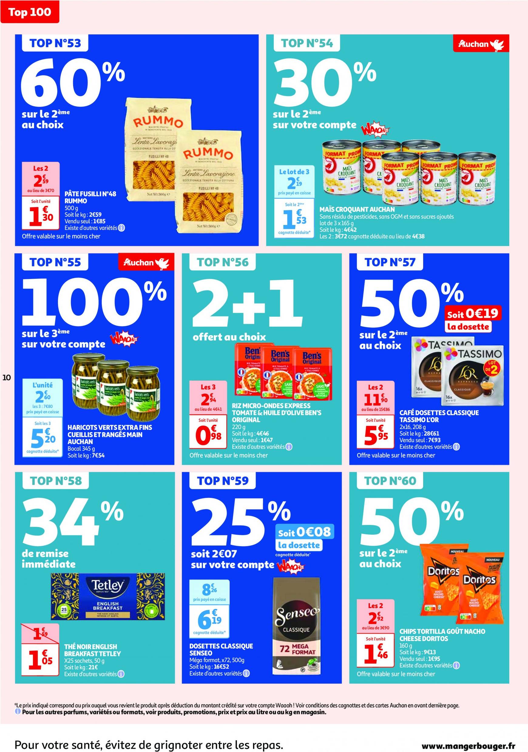 auchan - Catalogue Auchan - Les 100 offres essentielles, ça continue ! valable dès 10.09. - 16.09. - page: 10