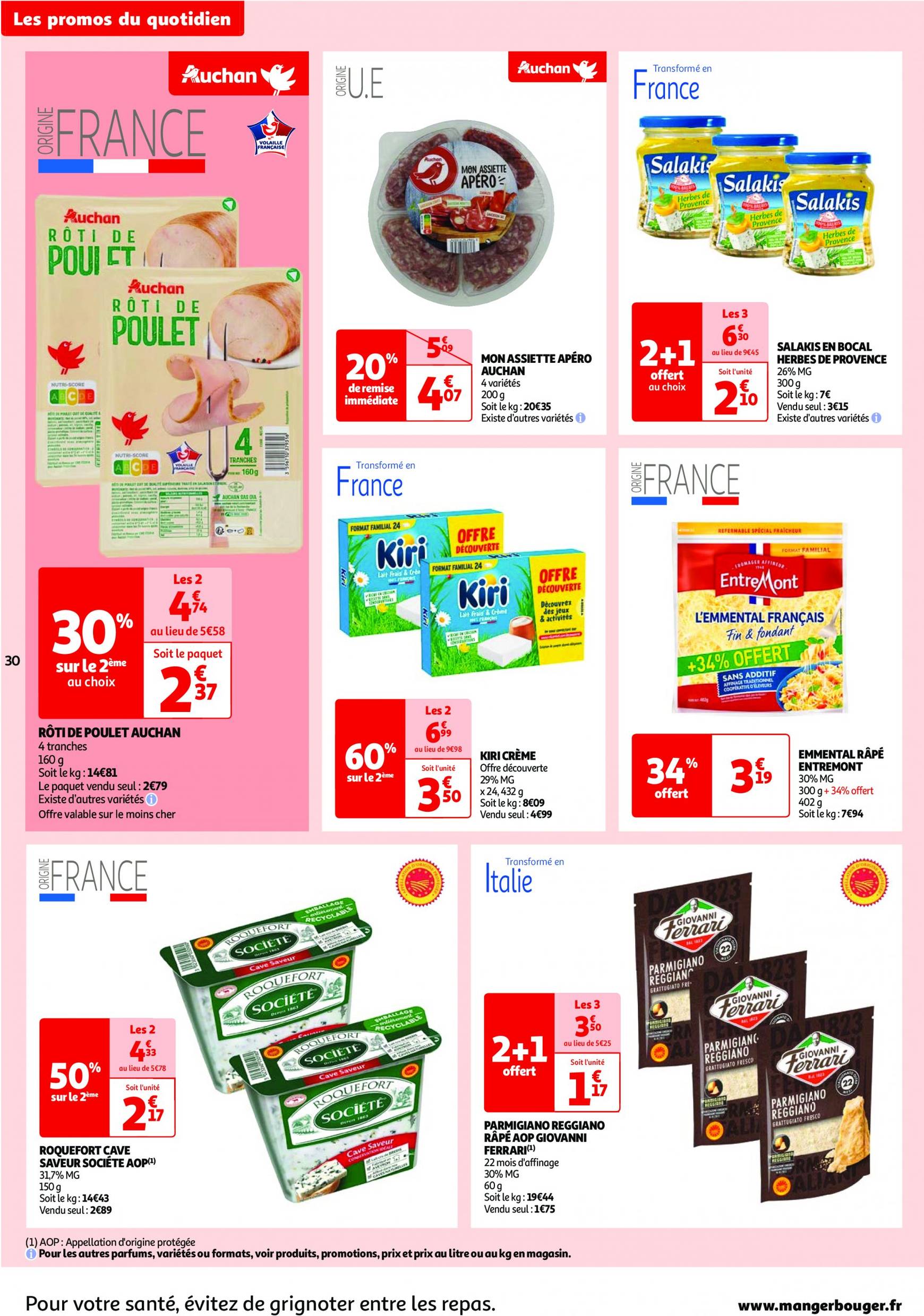 auchan - Catalogue Auchan - Les 100 offres essentielles, ça continue ! valable dès 10.09. - 16.09. - page: 30