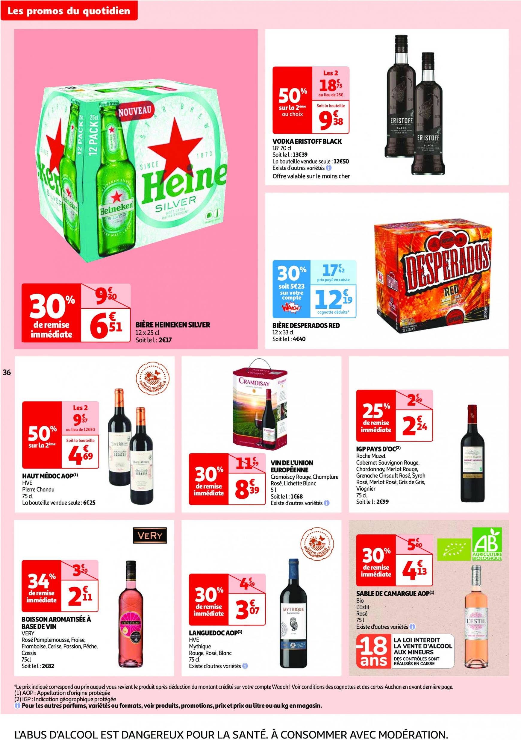 auchan - Catalogue Auchan - Les 100 offres essentielles, ça continue ! valable dès 10.09. - 16.09. - page: 36