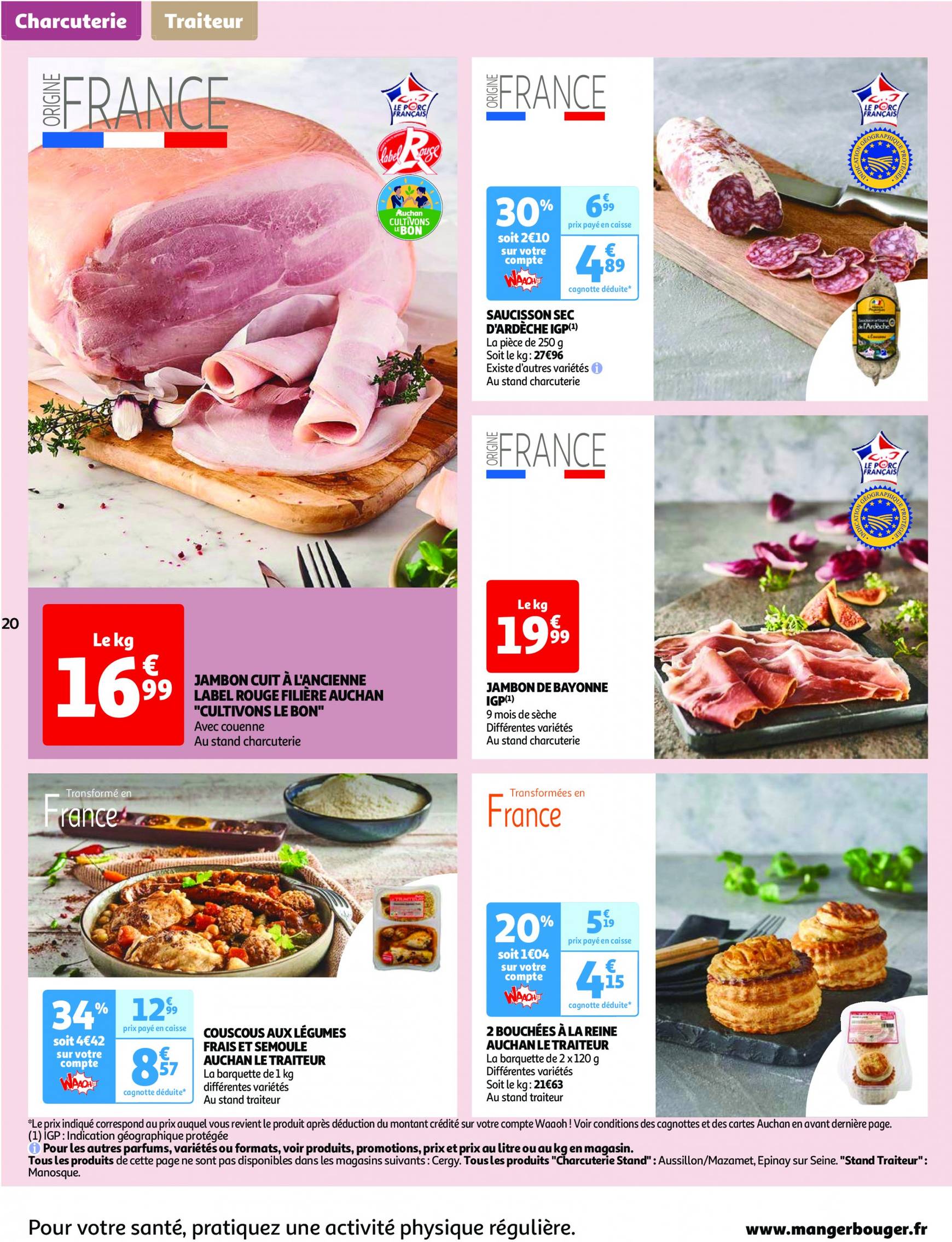 auchan - Catalogue Auchan - Septembre au top : 25 offres essentielles ! valable dès 17.09. - 23.09. - page: 20