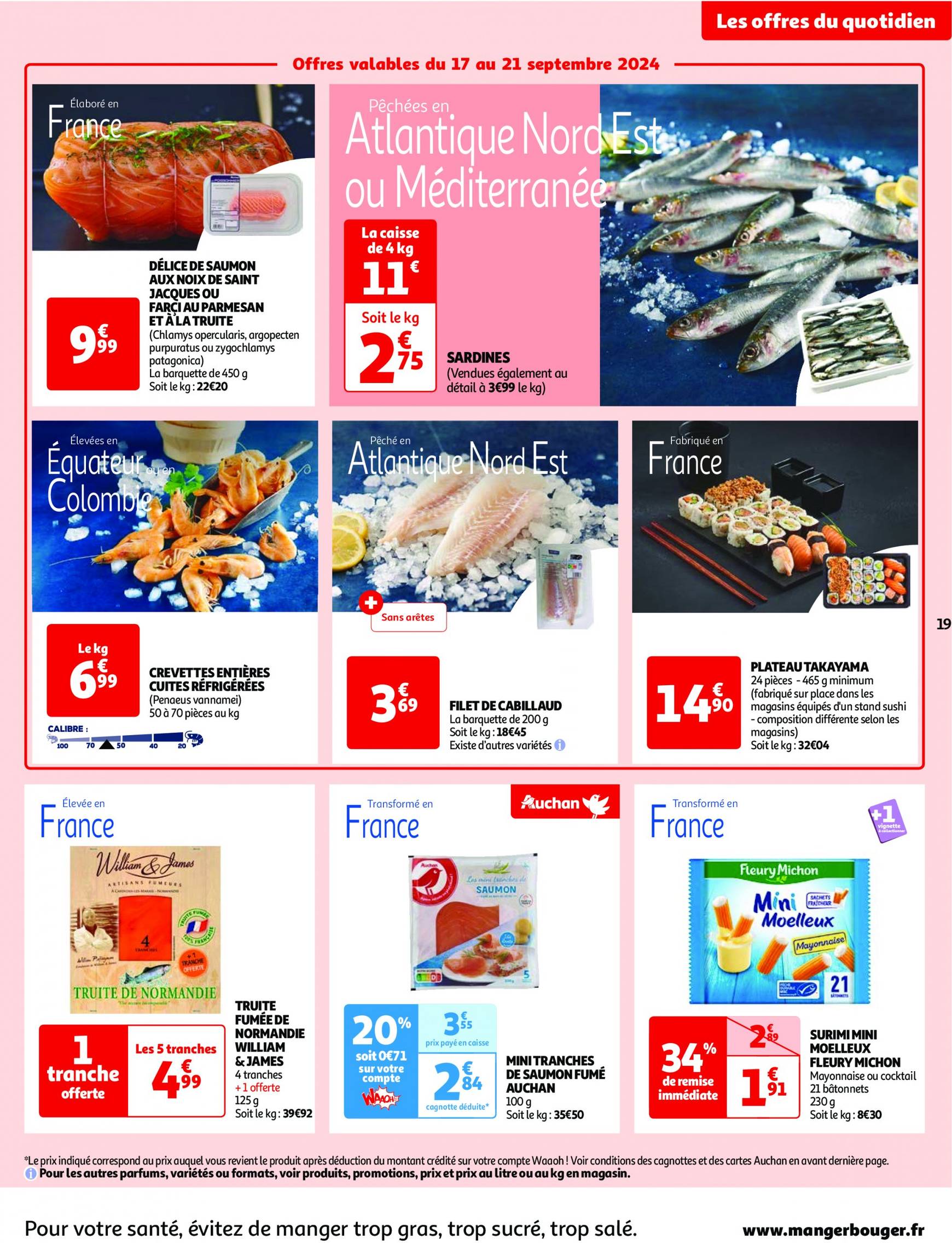 auchan - Catalogue Auchan - Septembre au top : 25 offres essentielles ! valable dès 17.09. - 23.09. - page: 19