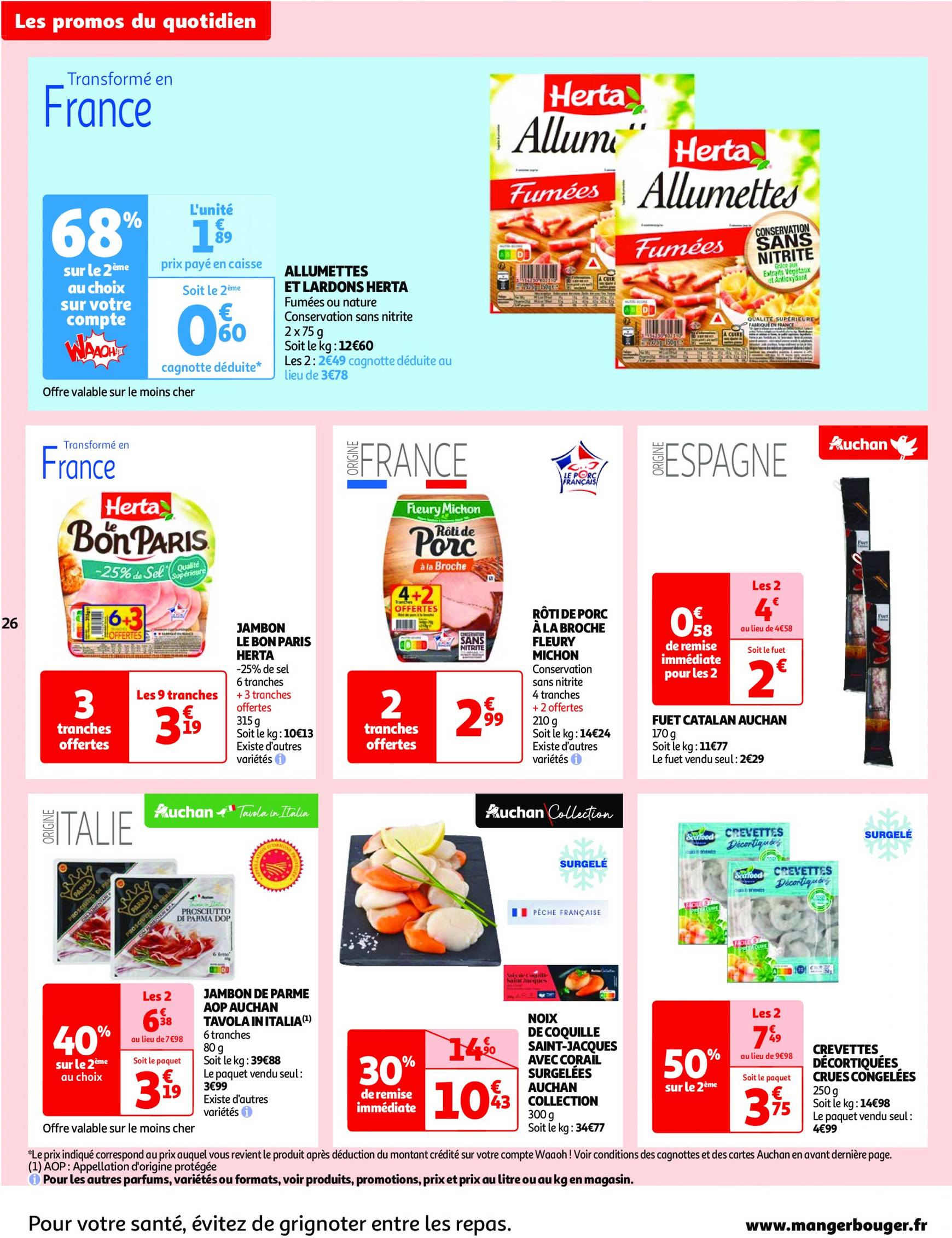 auchan - Catalogue Auchan - Septembre au top : 25 offres essentielles ! valable dès 17.09. - 23.09. - page: 26