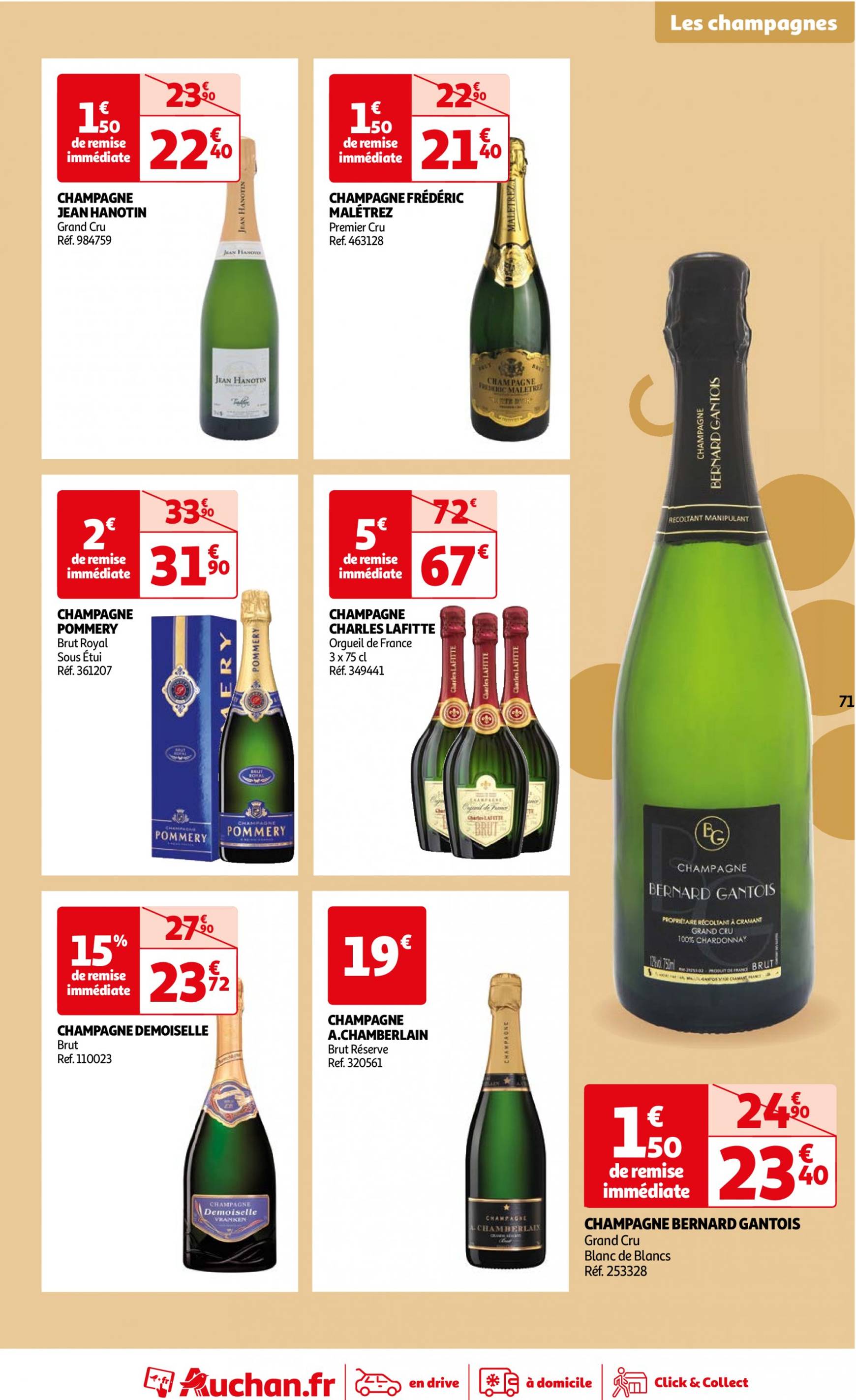 auchan - Catalogue Auchan - Foire au vins : Un grand choix de cuvées valable dès 24.09. - 07.10. - page: 71