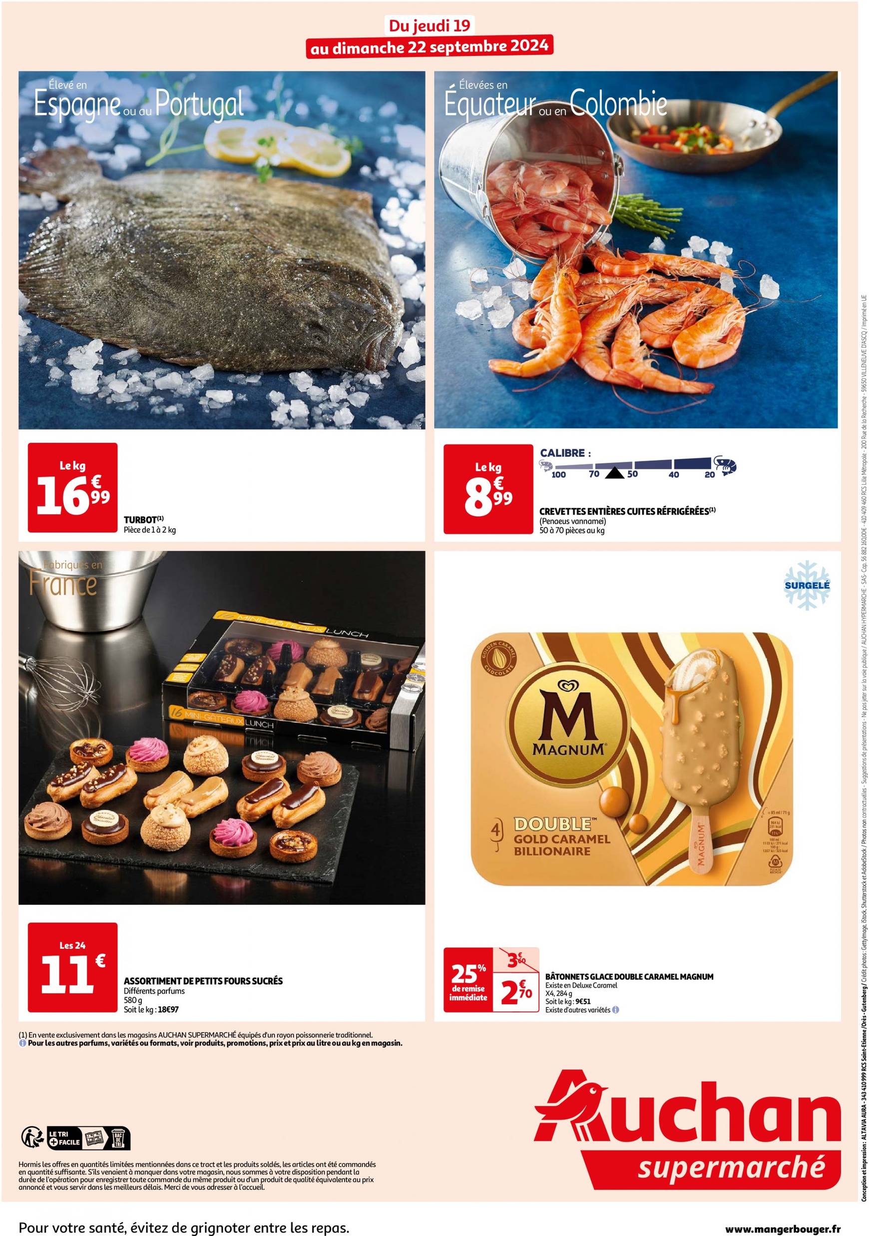 auchan - Catalogue Auchan supermarché - Les bons plans du week-end dans votre super ! valable dès 19.09. - 22.09. - page: 2