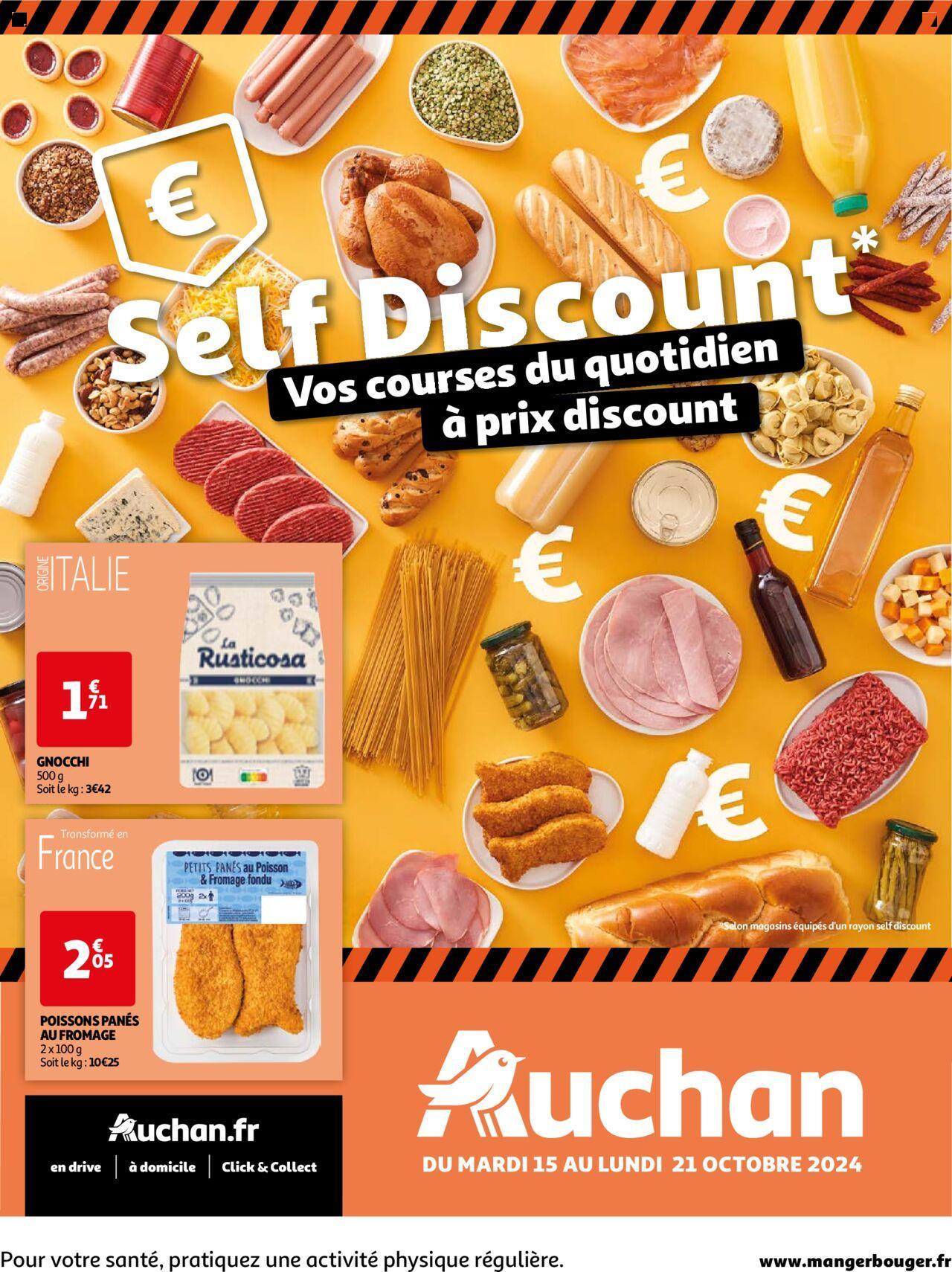 auchan - Auchan Vos courses du quotidien à prix discount à partir du 15/10/2024 - 21/10/2024 - page: 1