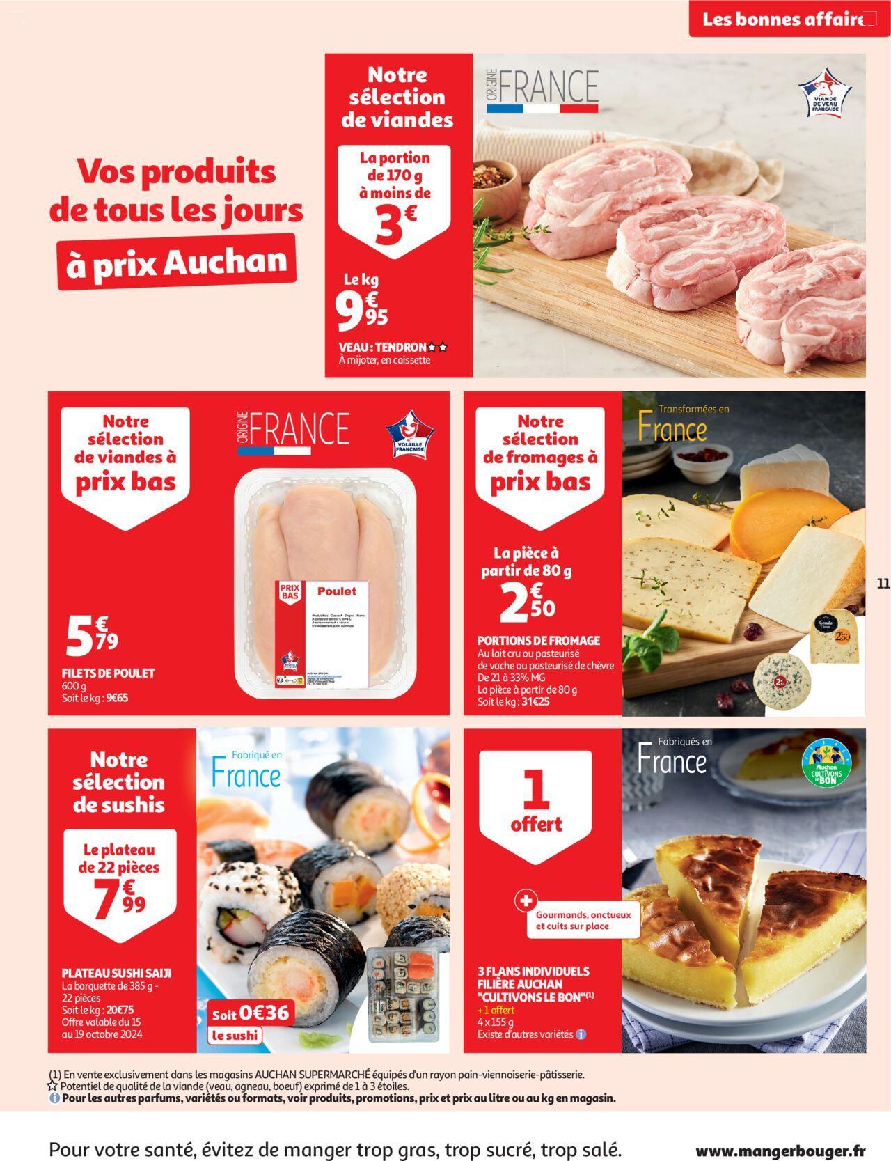 auchan - Auchan Faites le plein de promos dans votre super à partir du 15/10/2024 - 20/10/2024 - page: 11