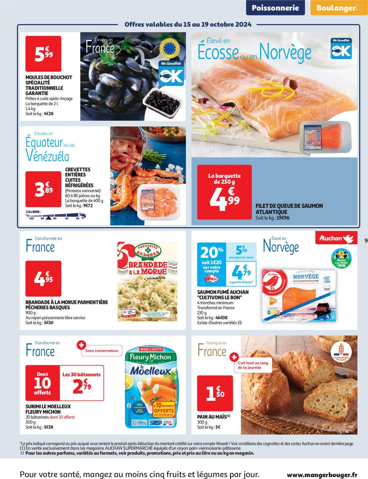 auchan - Auchan Faites le plein de promos dans votre super à partir du 15/10/2024 - 20/10/2024 - page: 9