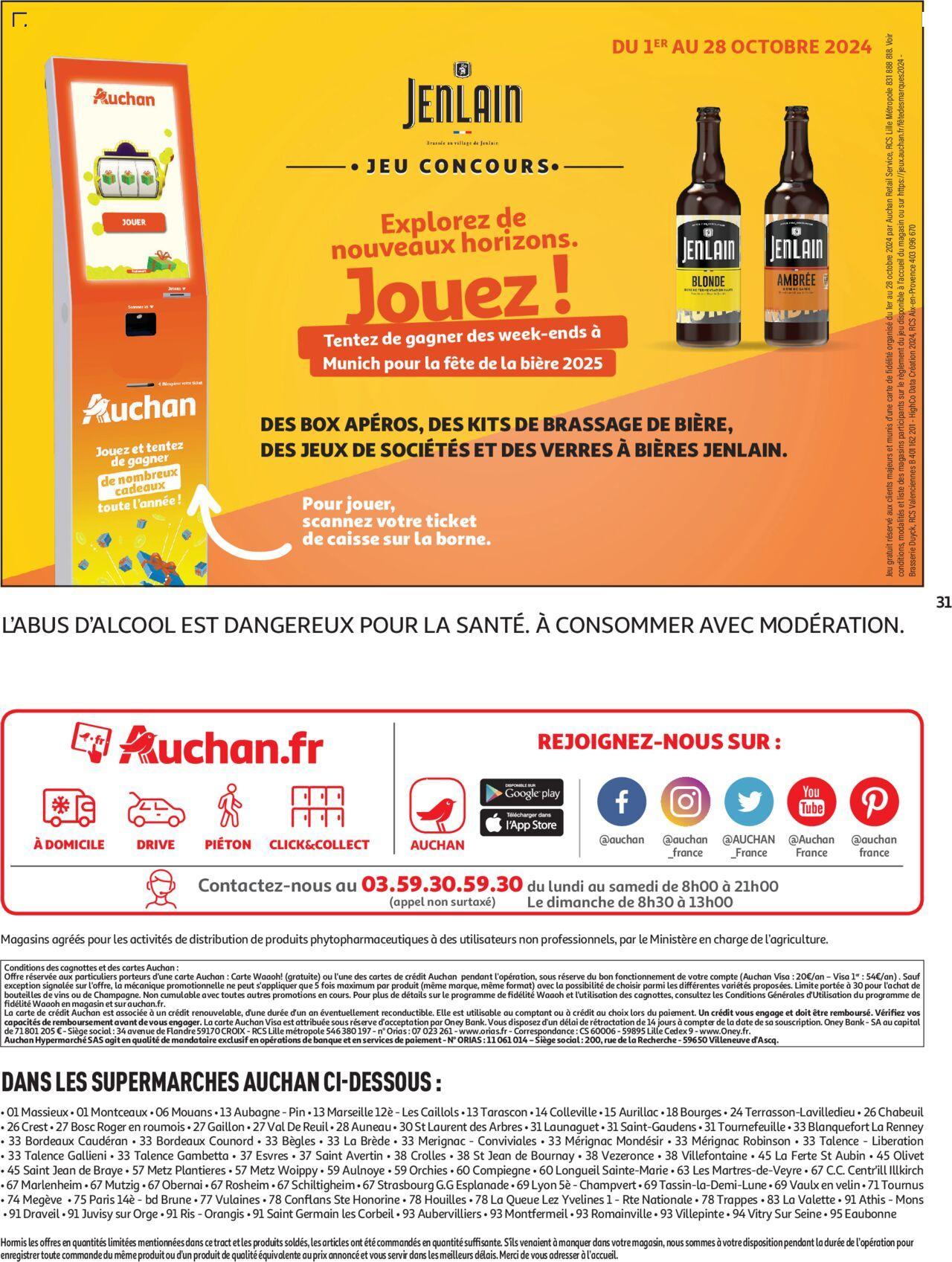 auchan - Auchan Faites le plein de promos dans votre super à partir du 15/10/2024 - 20/10/2024 - page: 31