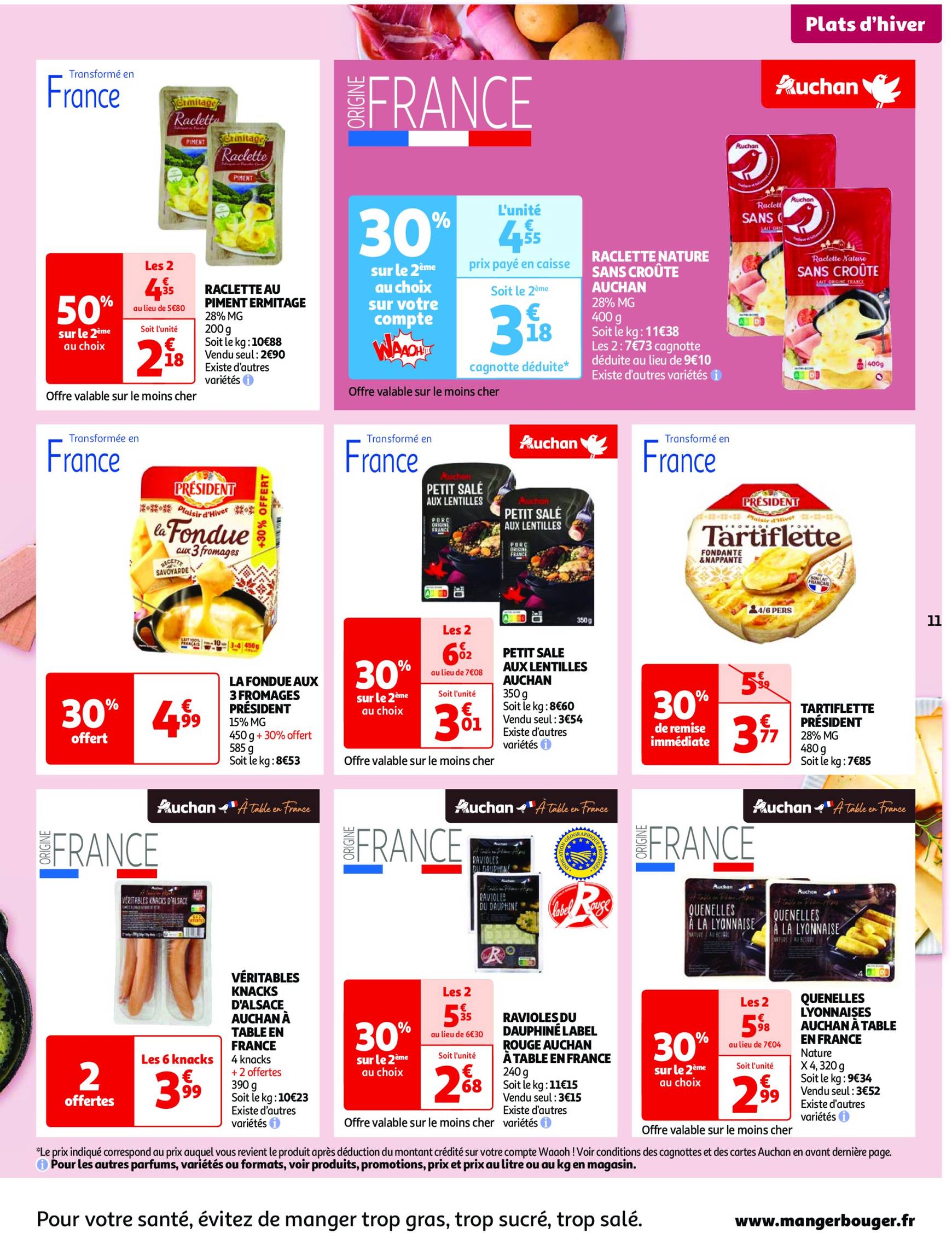 auchan - Catalogue Auchan - Une semaine d'offres à prix cassés valable dès 22.10. - 28.10. - page: 11