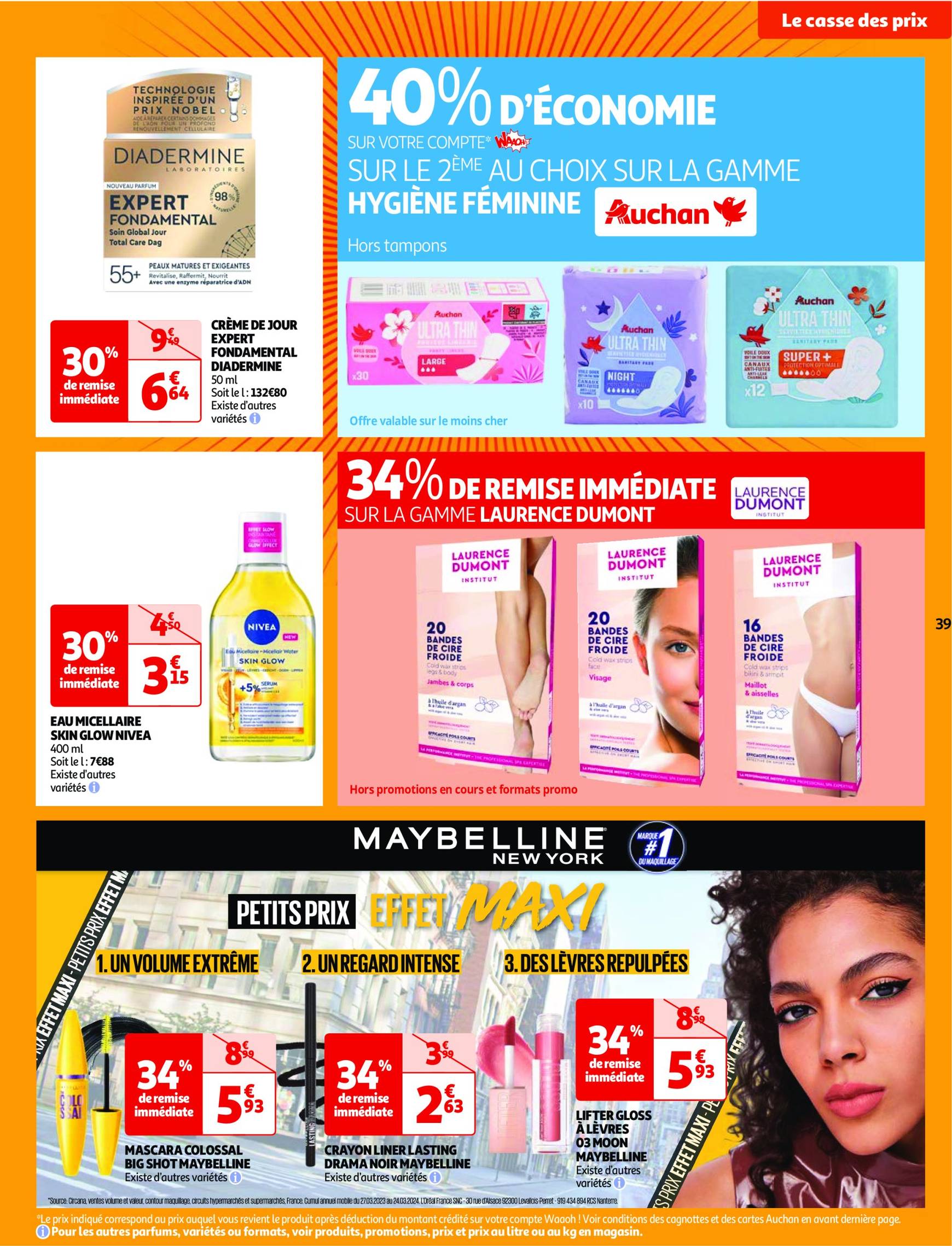 auchan - Catalogue Auchan - Une semaine d'offres à prix cassés valable dès 22.10. - 28.10. - page: 39