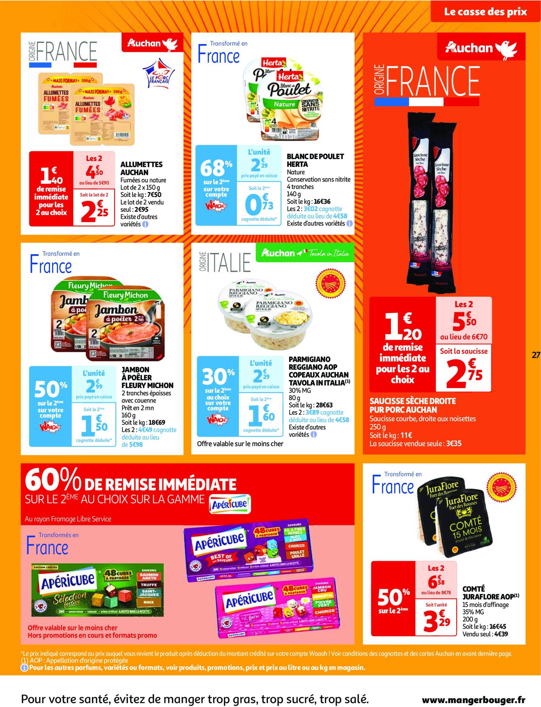 auchan - Catalogue Auchan - Une semaine d'offres à prix cassés valable dès 22.10. - 28.10. - page: 27