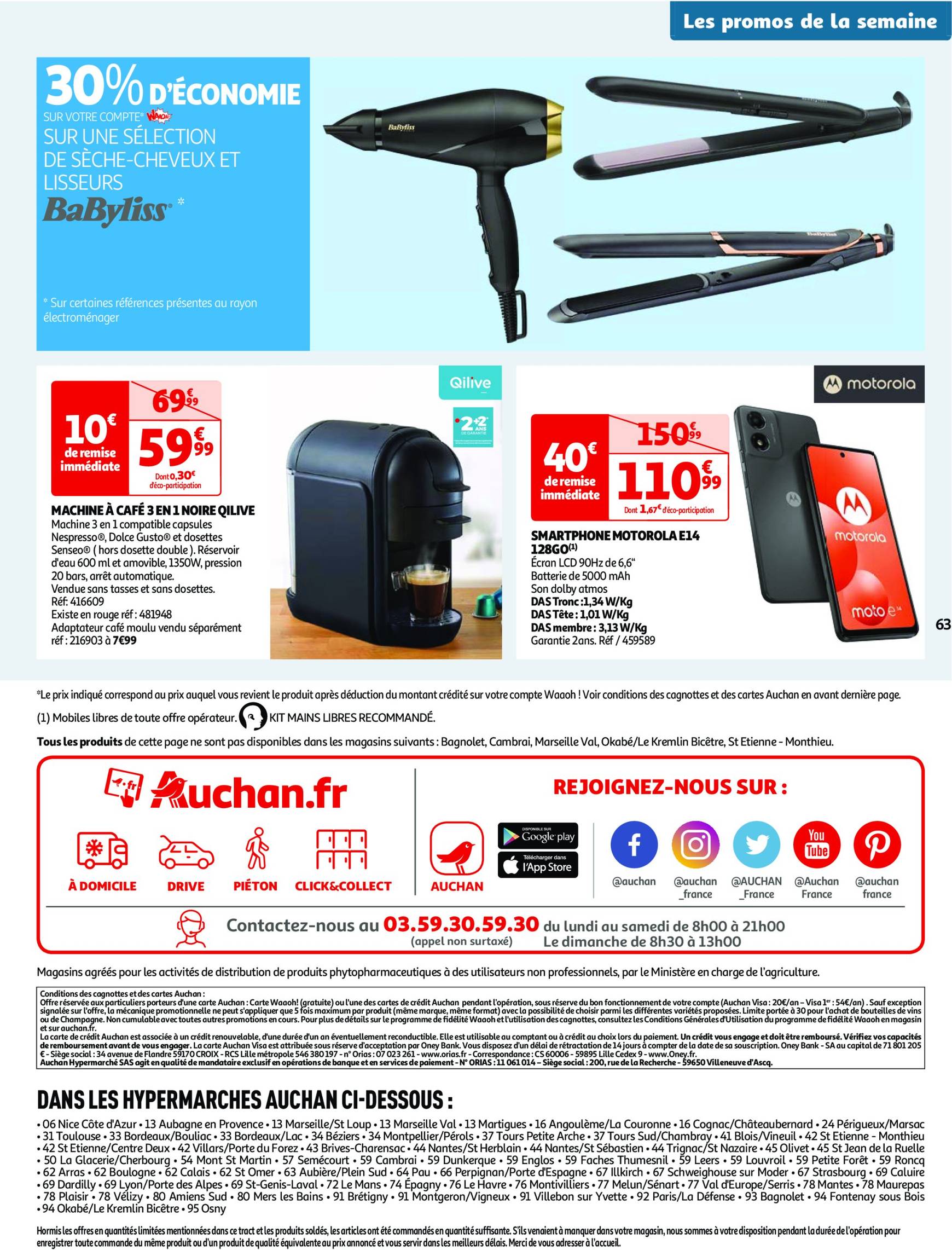 auchan - Catalogue Auchan - Une semaine d'offres à prix cassés valable dès 22.10. - 28.10. - page: 64