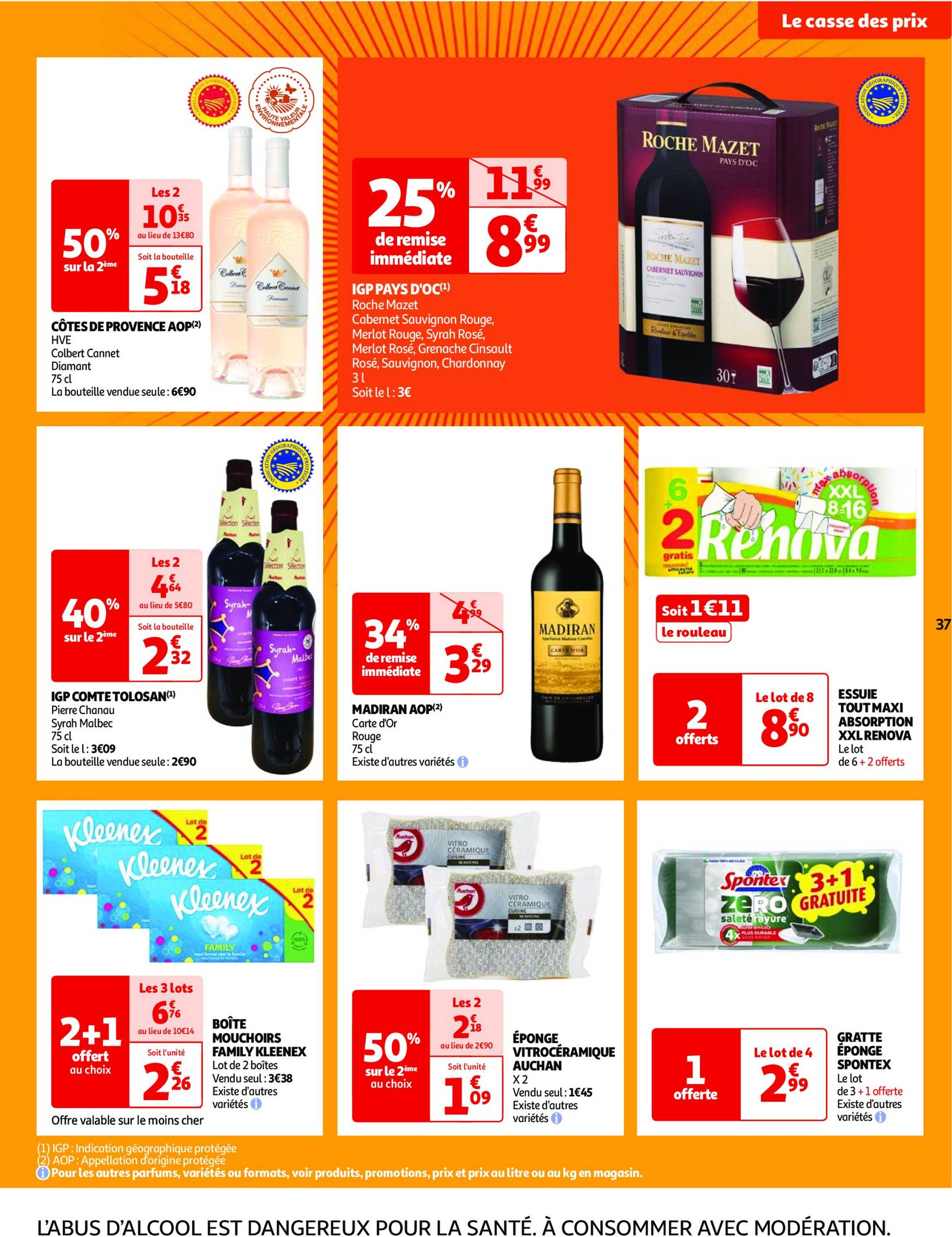 auchan - Catalogue Auchan - Une semaine d'offres à prix cassés valable dès 22.10. - 28.10. - page: 37