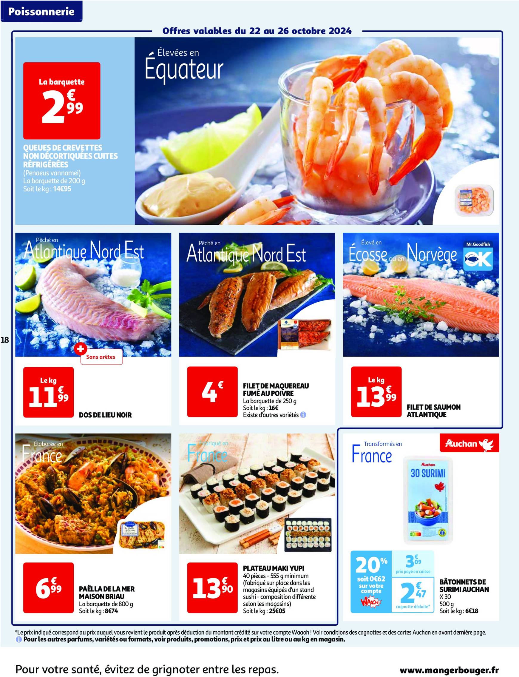 auchan - Catalogue Auchan - Une semaine d'offres à prix cassés valable dès 22.10. - 28.10. - page: 18