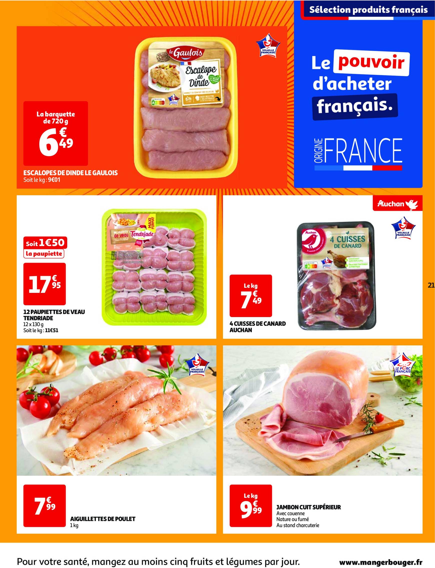 auchan - Catalogue Auchan - Une semaine d'offres à prix cassés valable dès 22.10. - 28.10. - page: 21