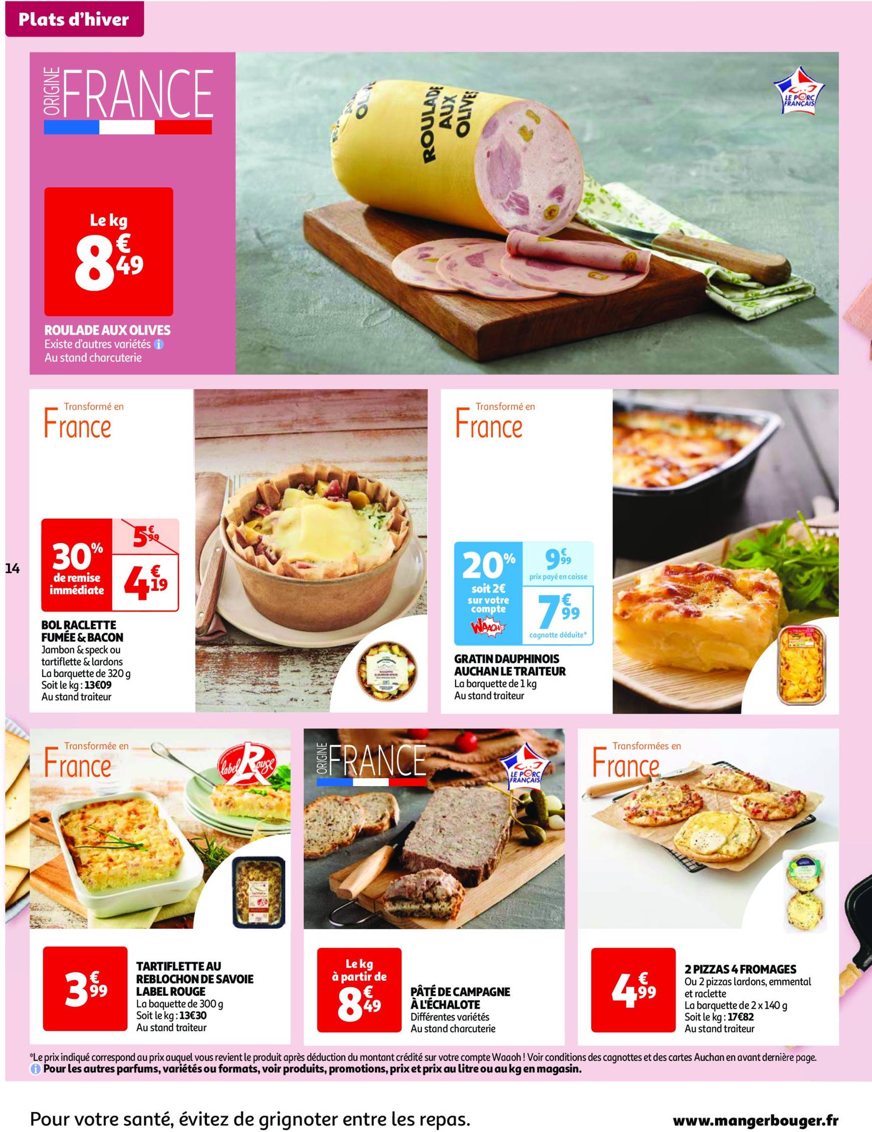 auchan - Catalogue Auchan - Une semaine d'offres à prix cassés valable dès 22.10. - 28.10. - page: 14