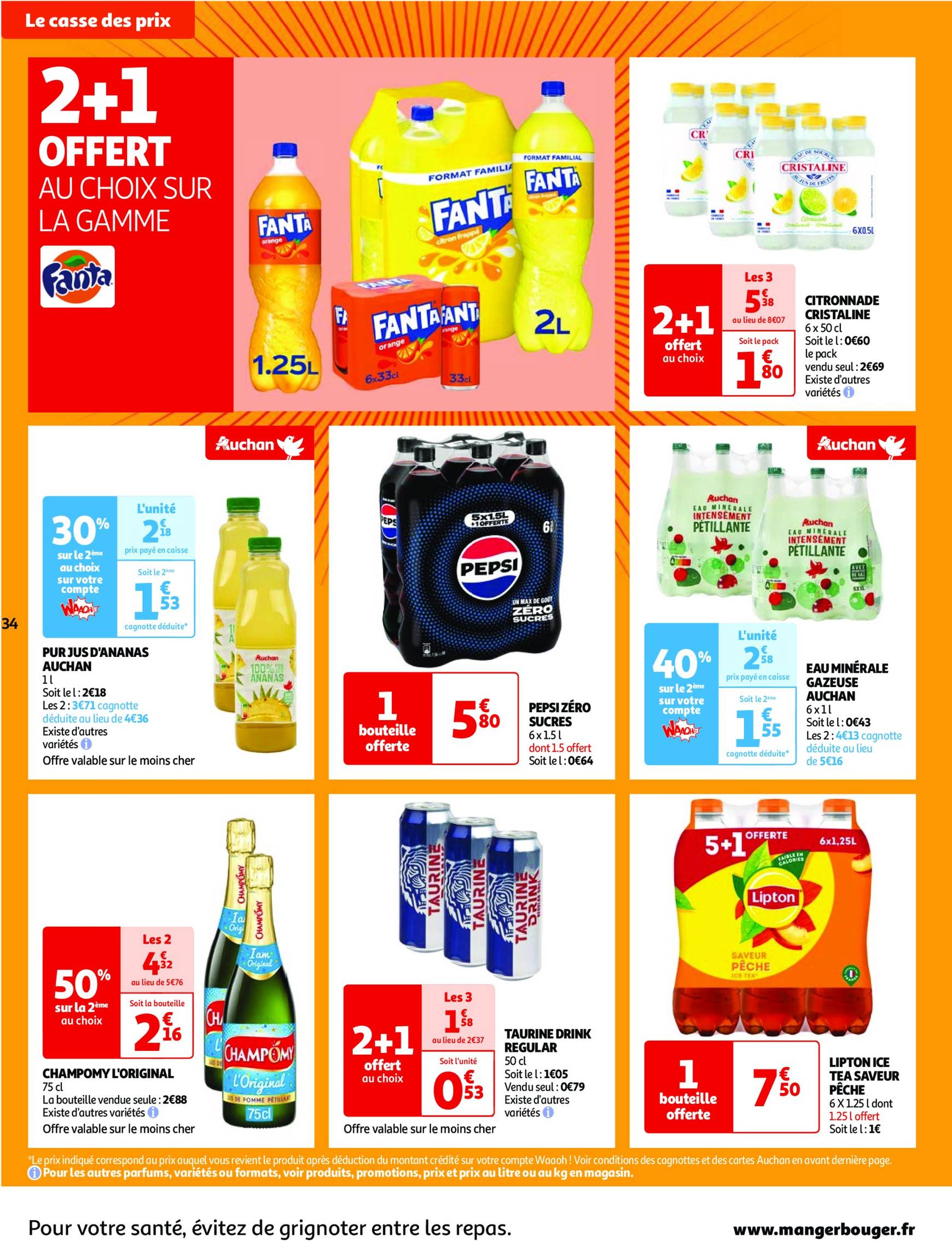 auchan - Catalogue Auchan - Une semaine d'offres à prix cassés valable dès 22.10. - 28.10. - page: 34