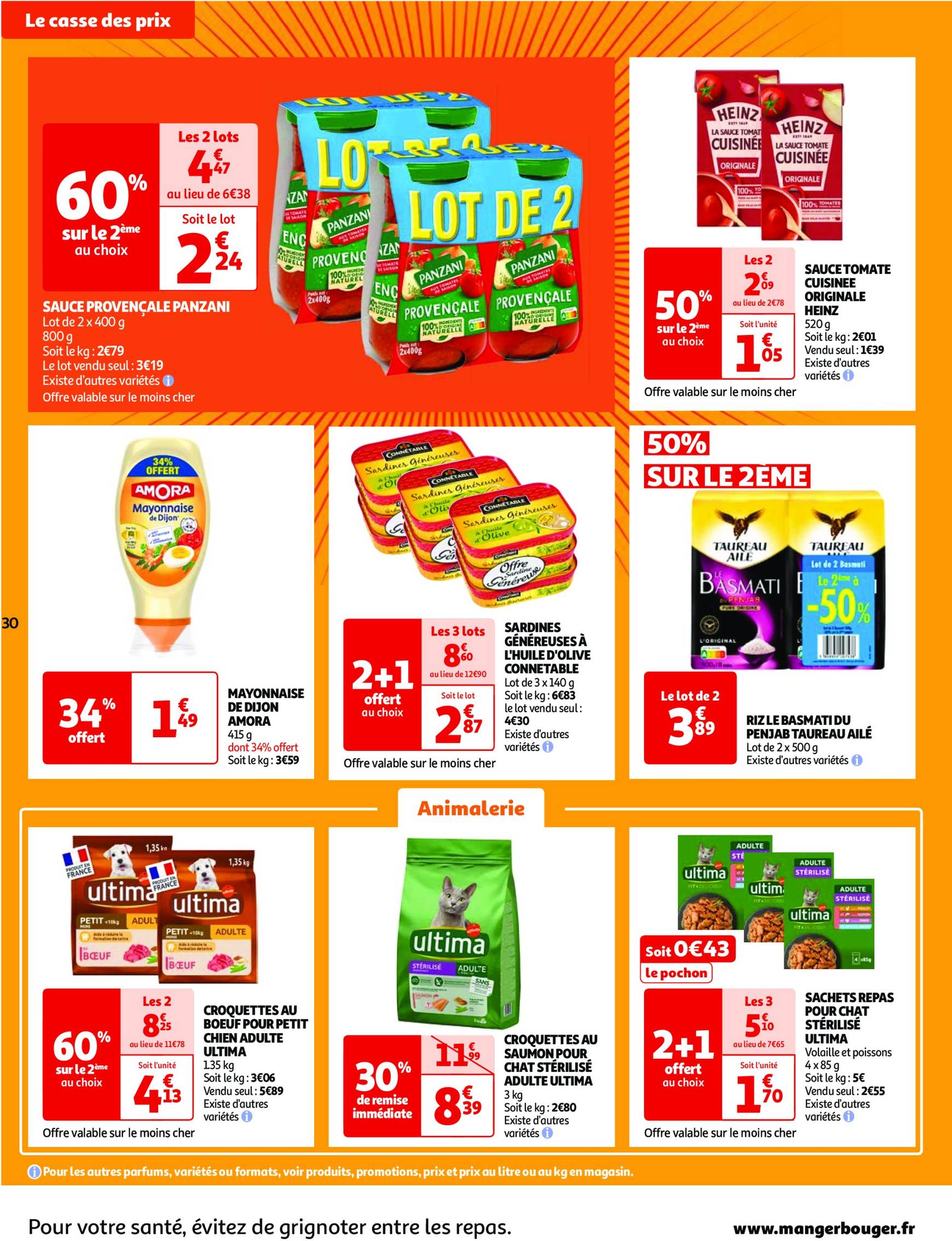 auchan - Catalogue Auchan - Une semaine d'offres à prix cassés valable dès 22.10. - 28.10. - page: 30