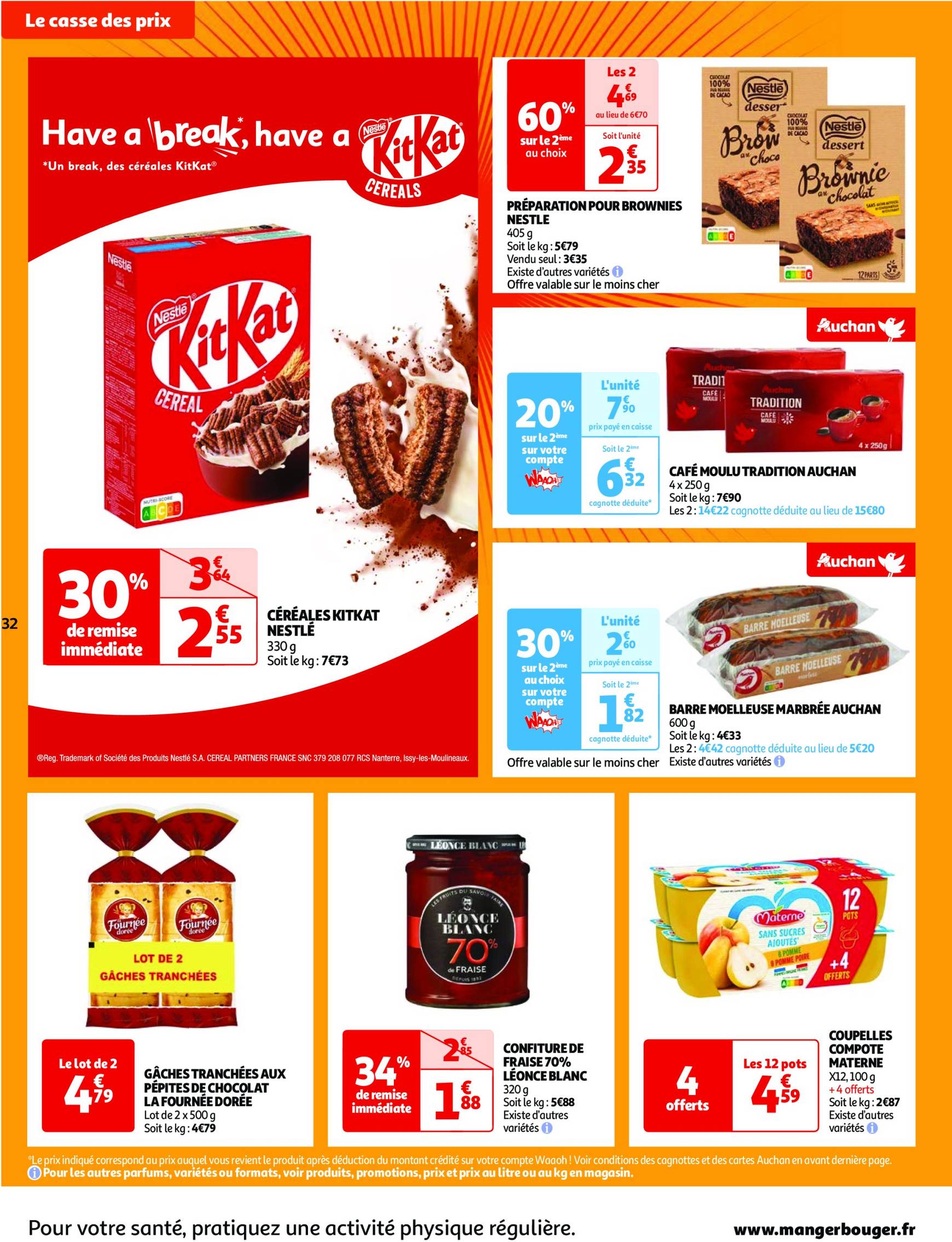 auchan - Catalogue Auchan - Une semaine d'offres à prix cassés valable dès 22.10. - 28.10. - page: 32