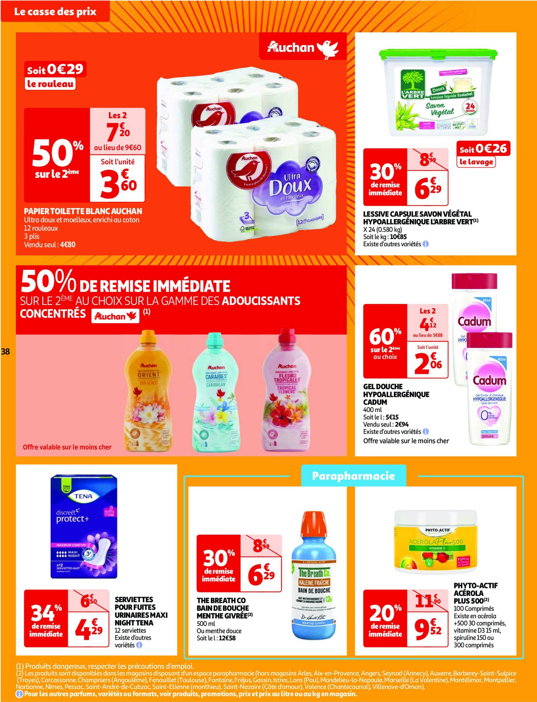 auchan - Catalogue Auchan - Une semaine d'offres à prix cassés valable dès 22.10. - 28.10. - page: 38