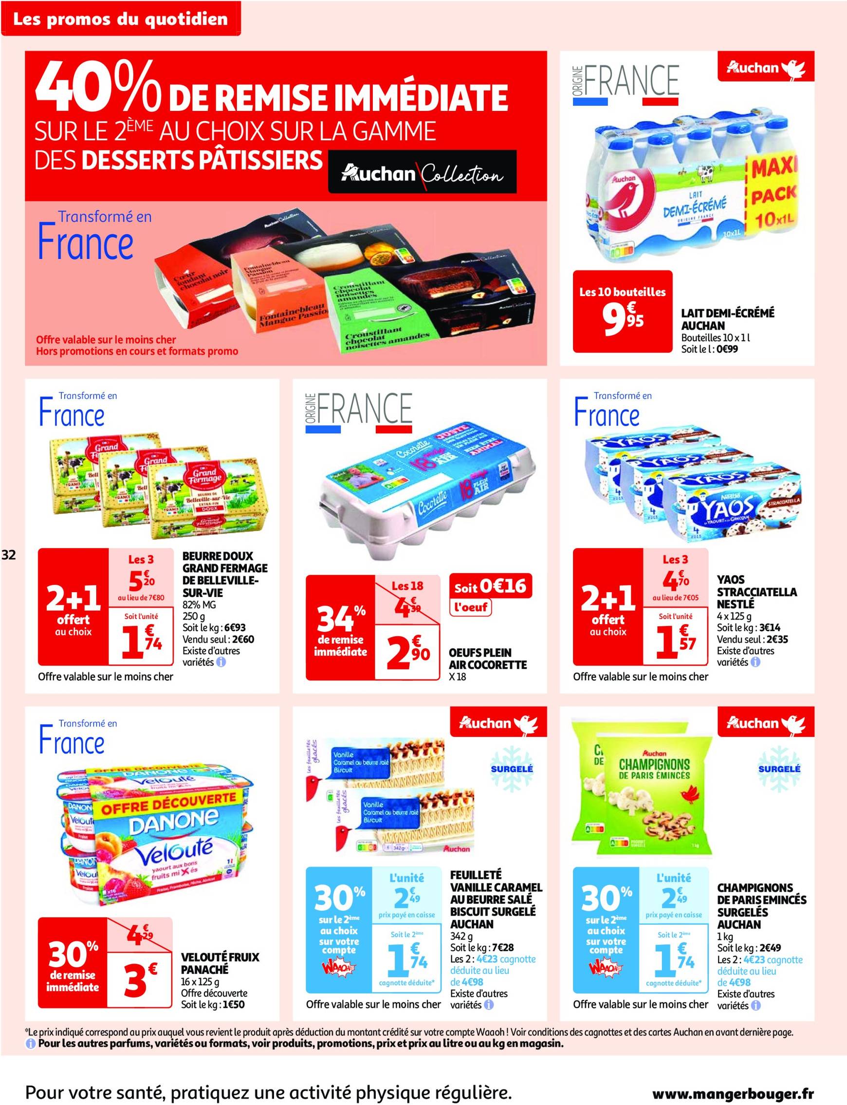 auchan - Catalogue Auchan - Mes 25 jours Auchan, ça continue ! valable dès 05.11. - 11.11. - page: 32