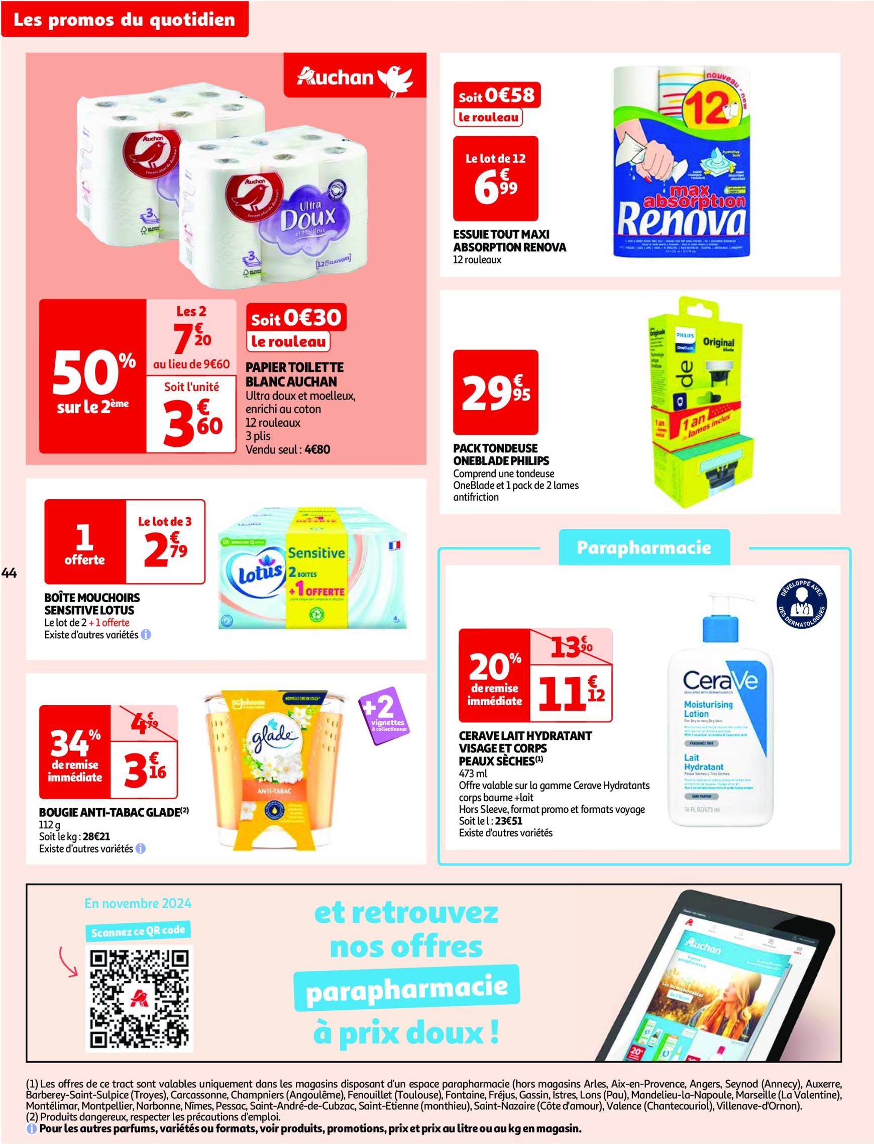 auchan - Catalogue Auchan - Mes 25 jours Auchan, ça continue ! valable dès 05.11. - 11.11. - page: 44