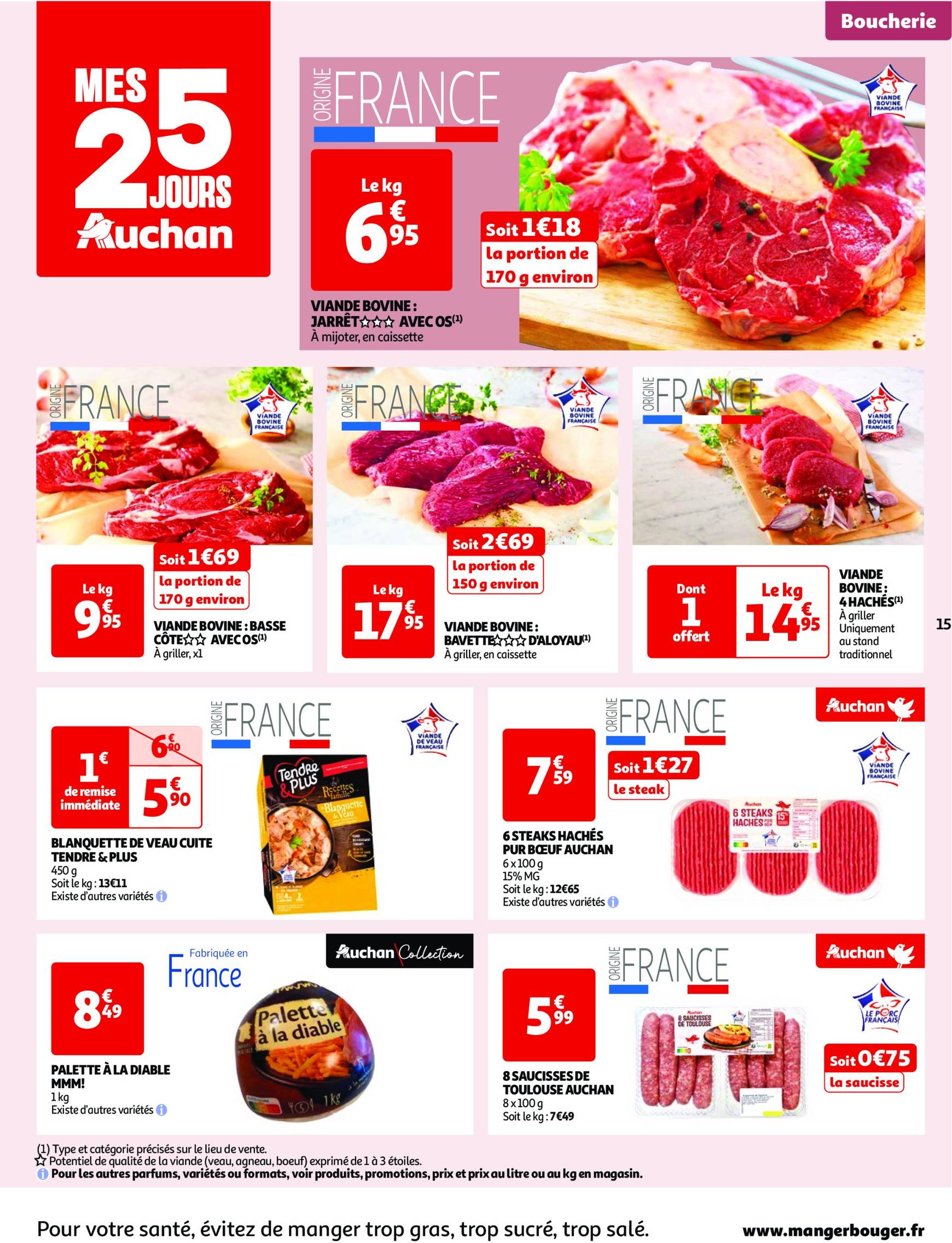 auchan - Catalogue Auchan - Mes 25 jours Auchan, ça continue ! valable dès 05.11. - 11.11. - page: 15