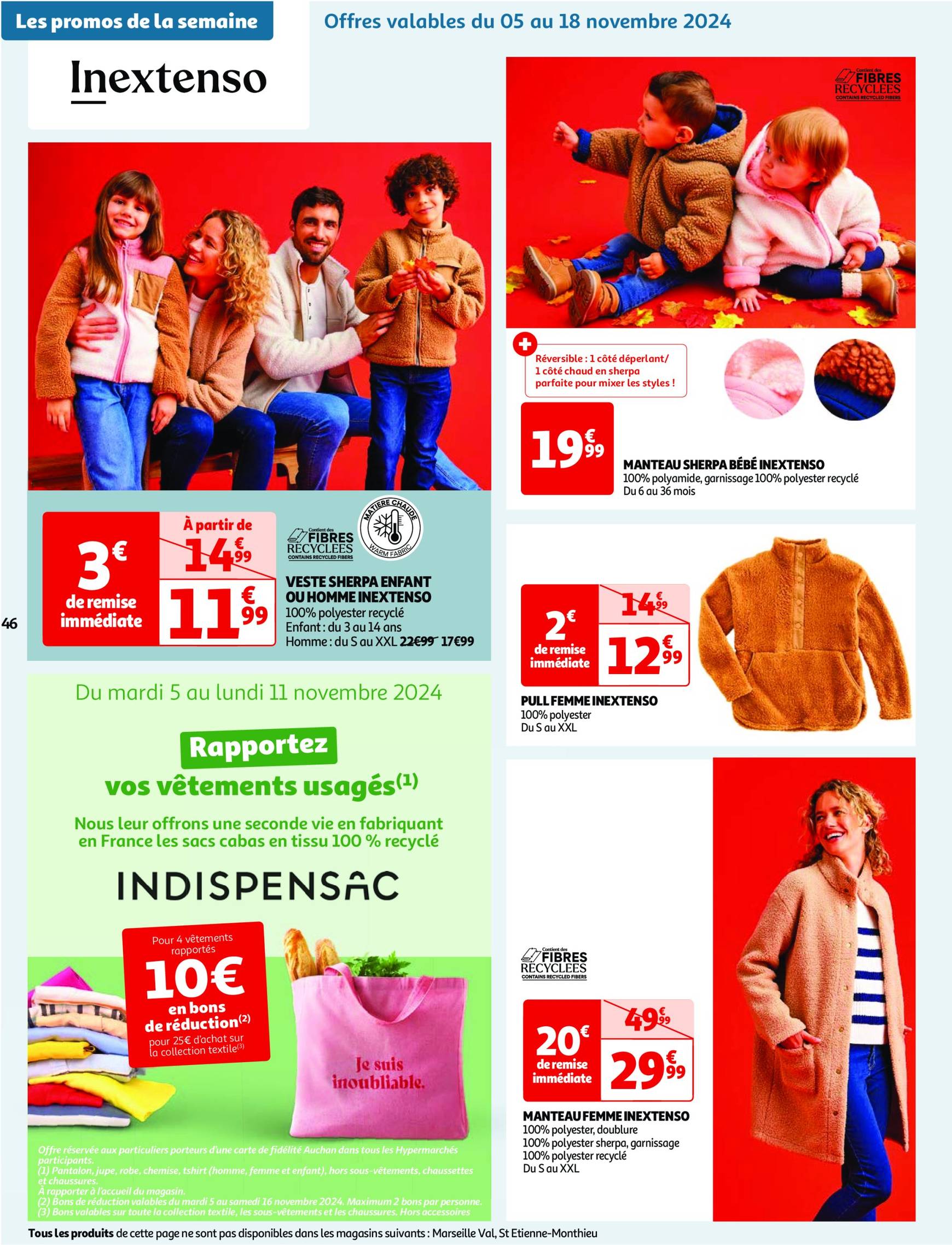 auchan - Catalogue Auchan - Mes 25 jours Auchan, ça continue ! valable dès 05.11. - 11.11. - page: 46