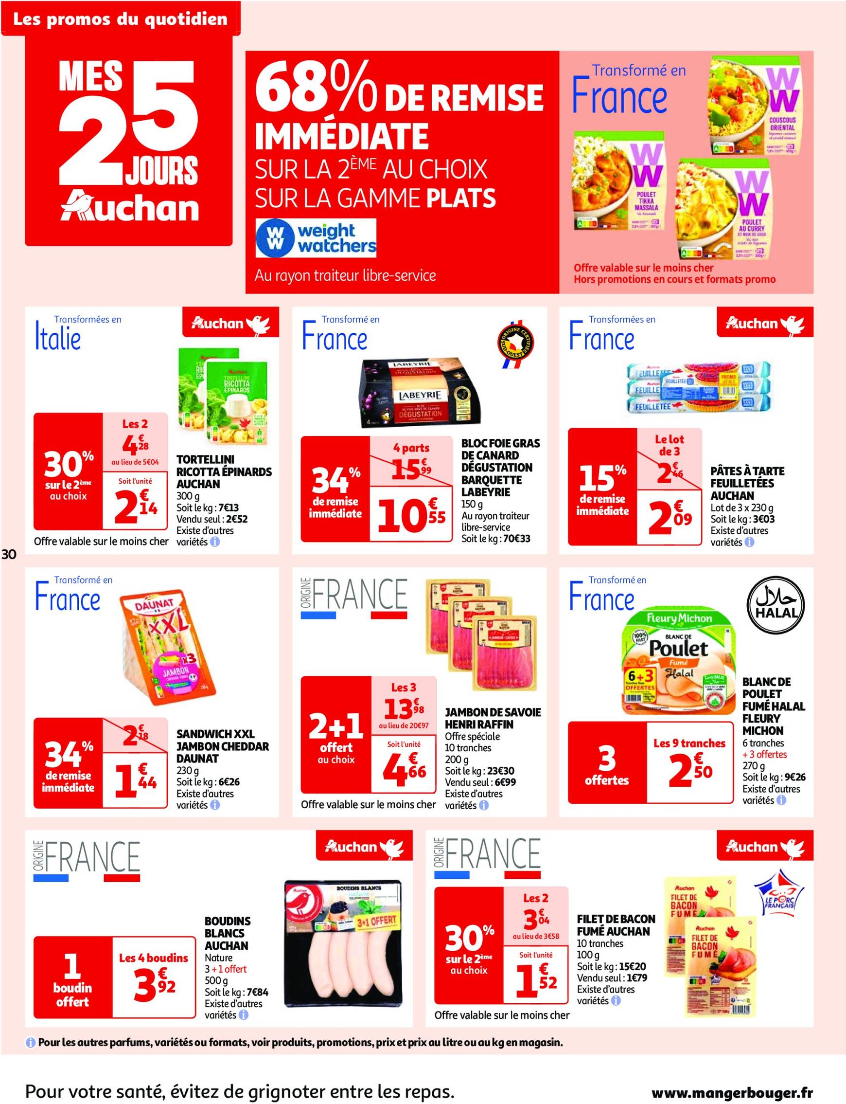 auchan - Catalogue Auchan - Mes 25 jours Auchan, ça continue ! valable dès 05.11. - 11.11. - page: 30