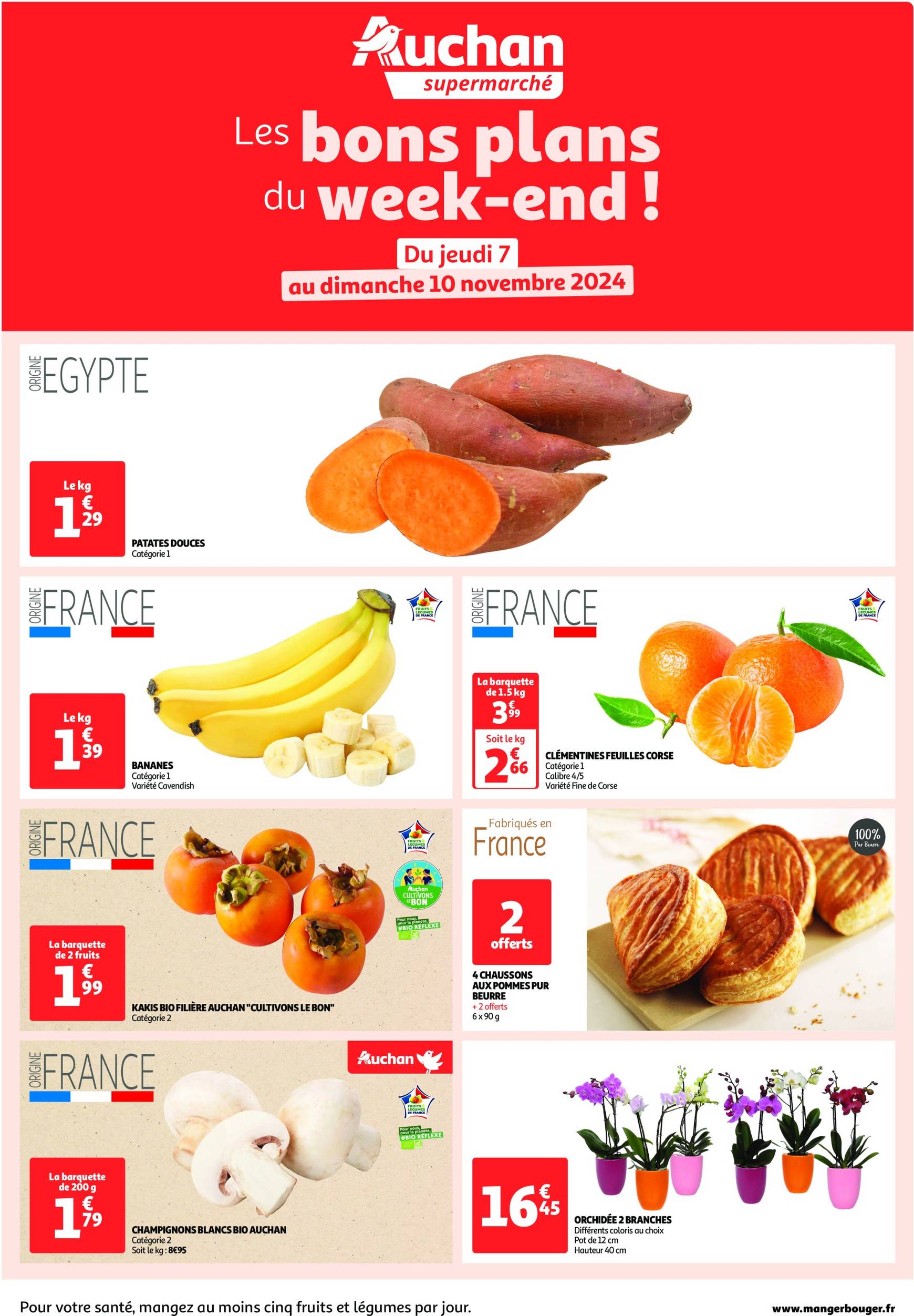 auchan - Catalogue Auchan supermarché - Les bons plans du week-end dans votre super ! valable dès 07.11. - 10.11.