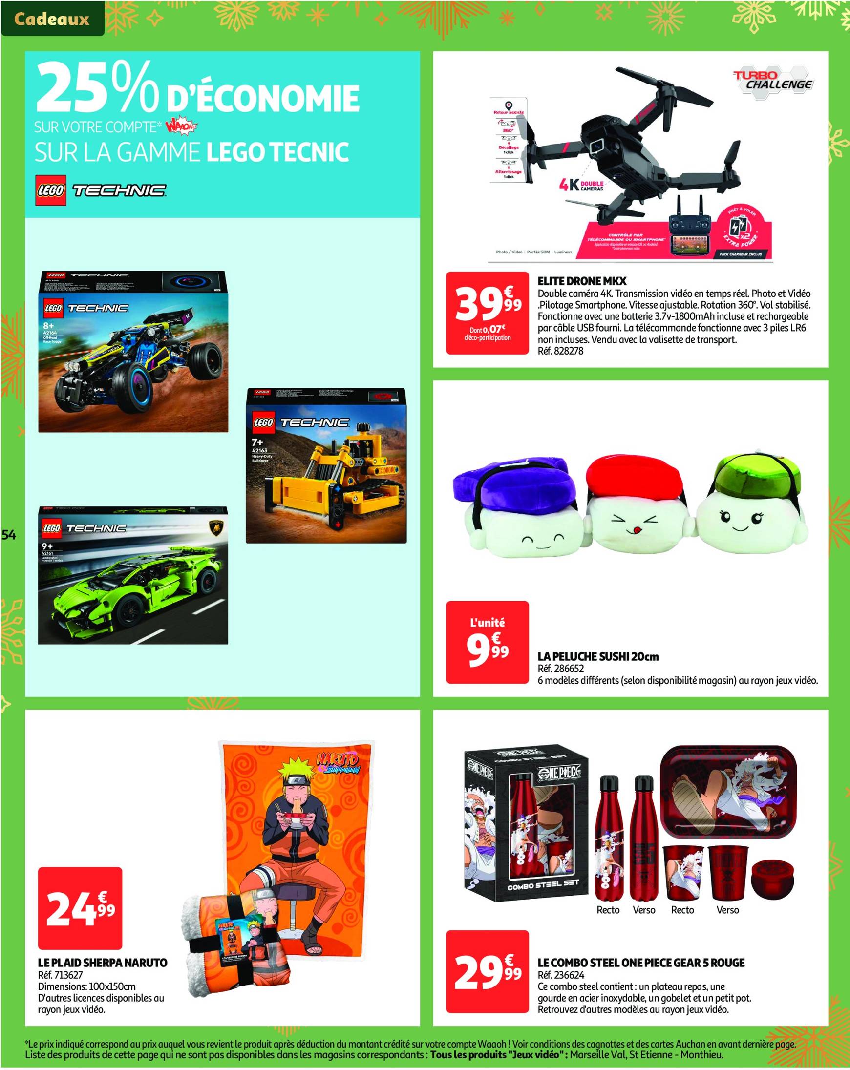 auchan - Catalogue Auchan - 25 offres à prix essentiels valable dès 10/12 - 16/12 - page: 54