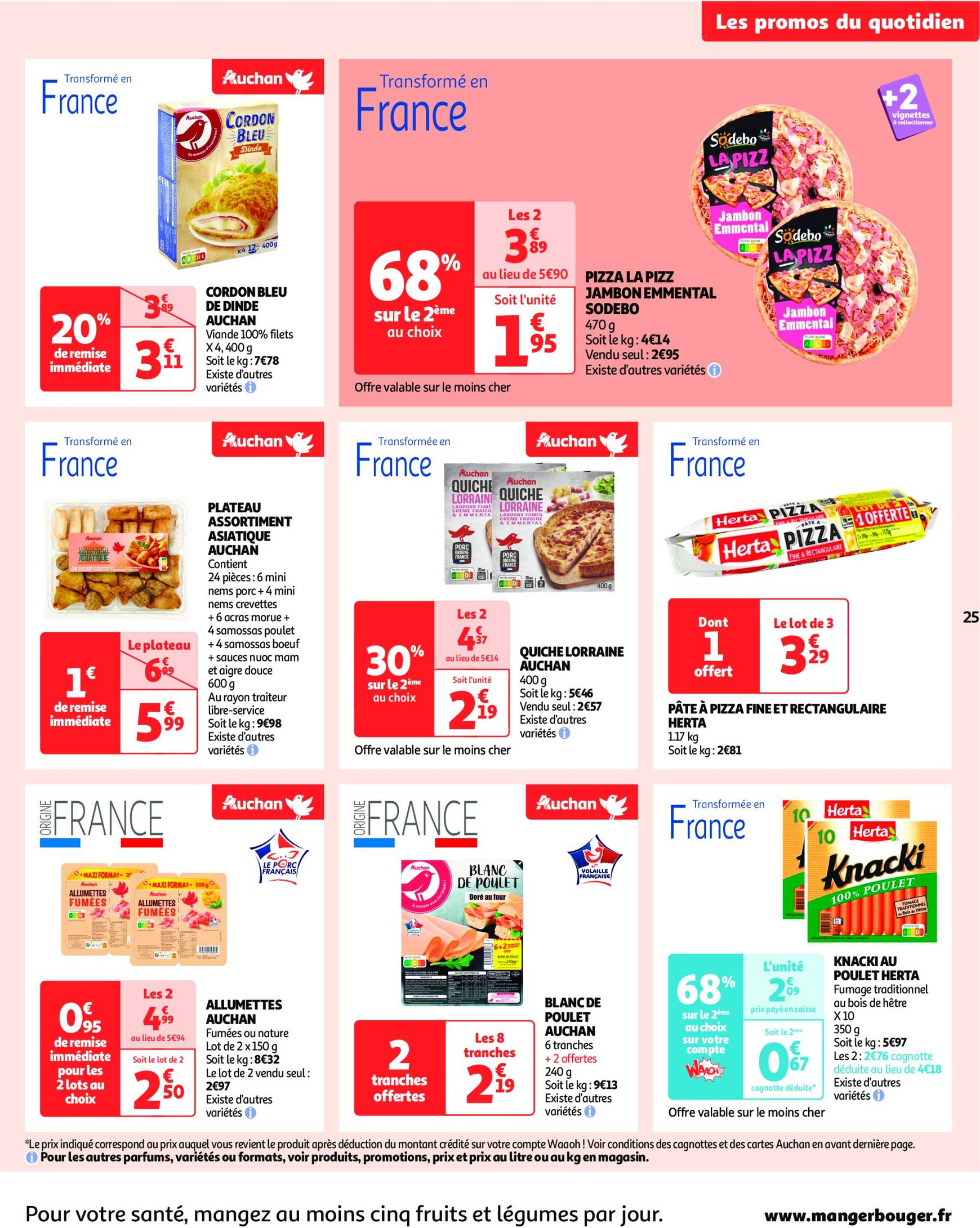 auchan - Catalogue Auchan - 25 offres à prix essentiels valable dès 10/12 - 16/12 - page: 25