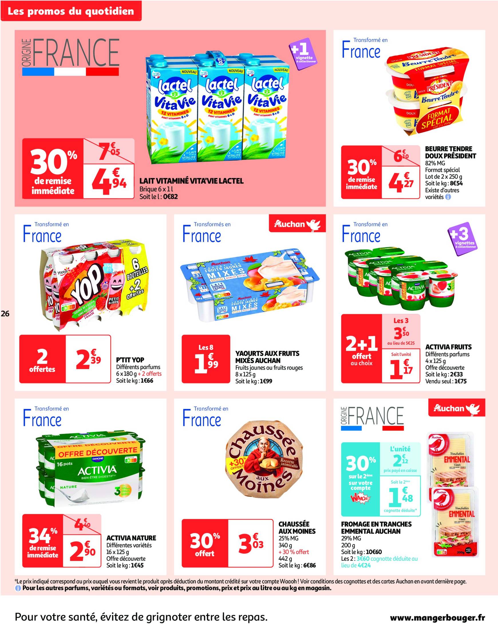 auchan - Catalogue Auchan - 25 offres à prix essentiels valable dès 10/12 - 16/12 - page: 26