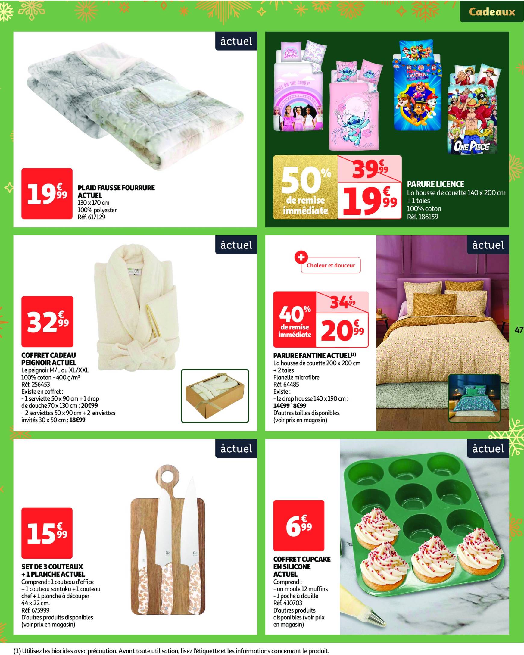 auchan - Catalogue Auchan - 25 offres à prix essentiels valable dès 10/12 - 16/12 - page: 47