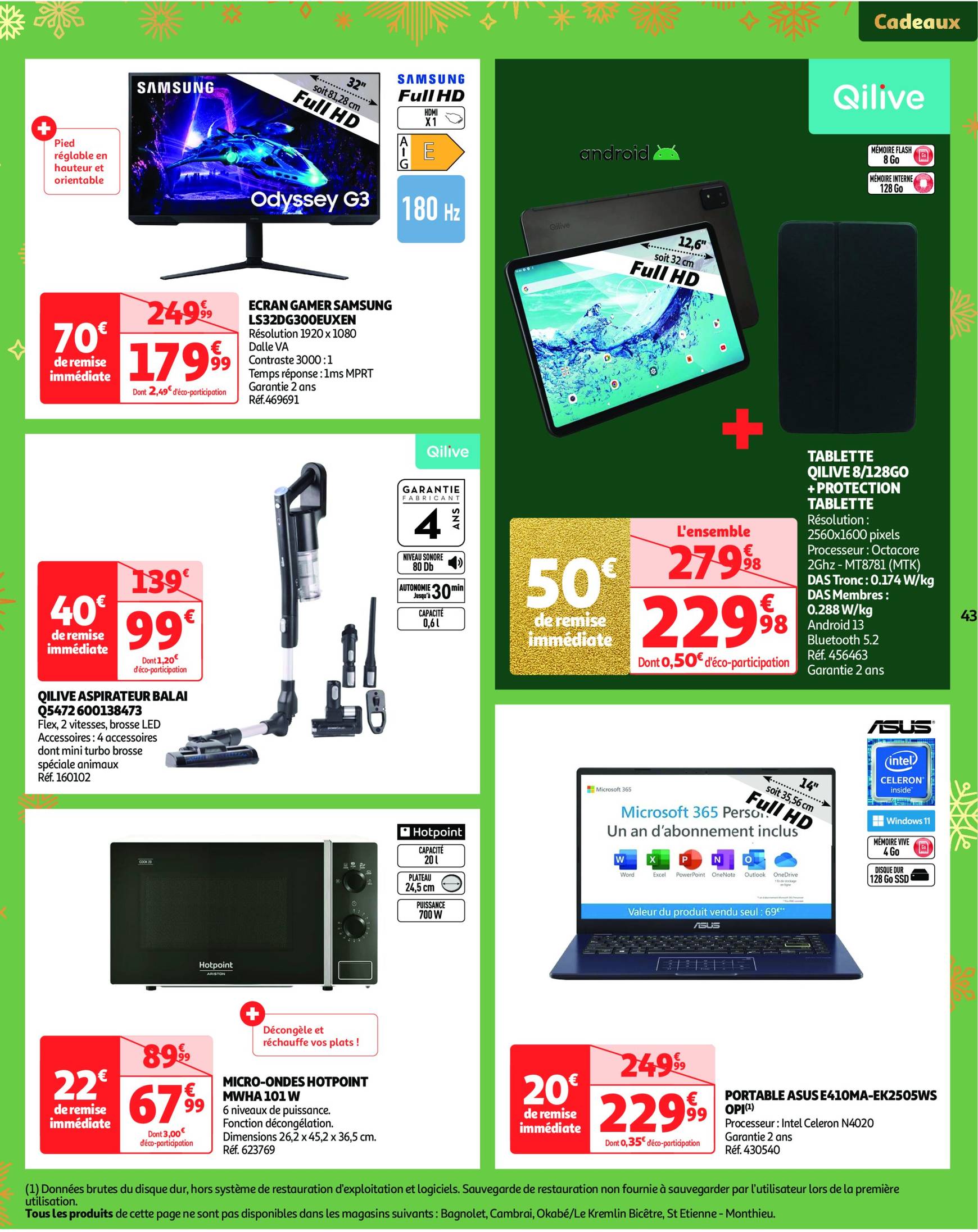 auchan - Catalogue Auchan - 25 offres à prix essentiels valable dès 10/12 - 16/12 - page: 43