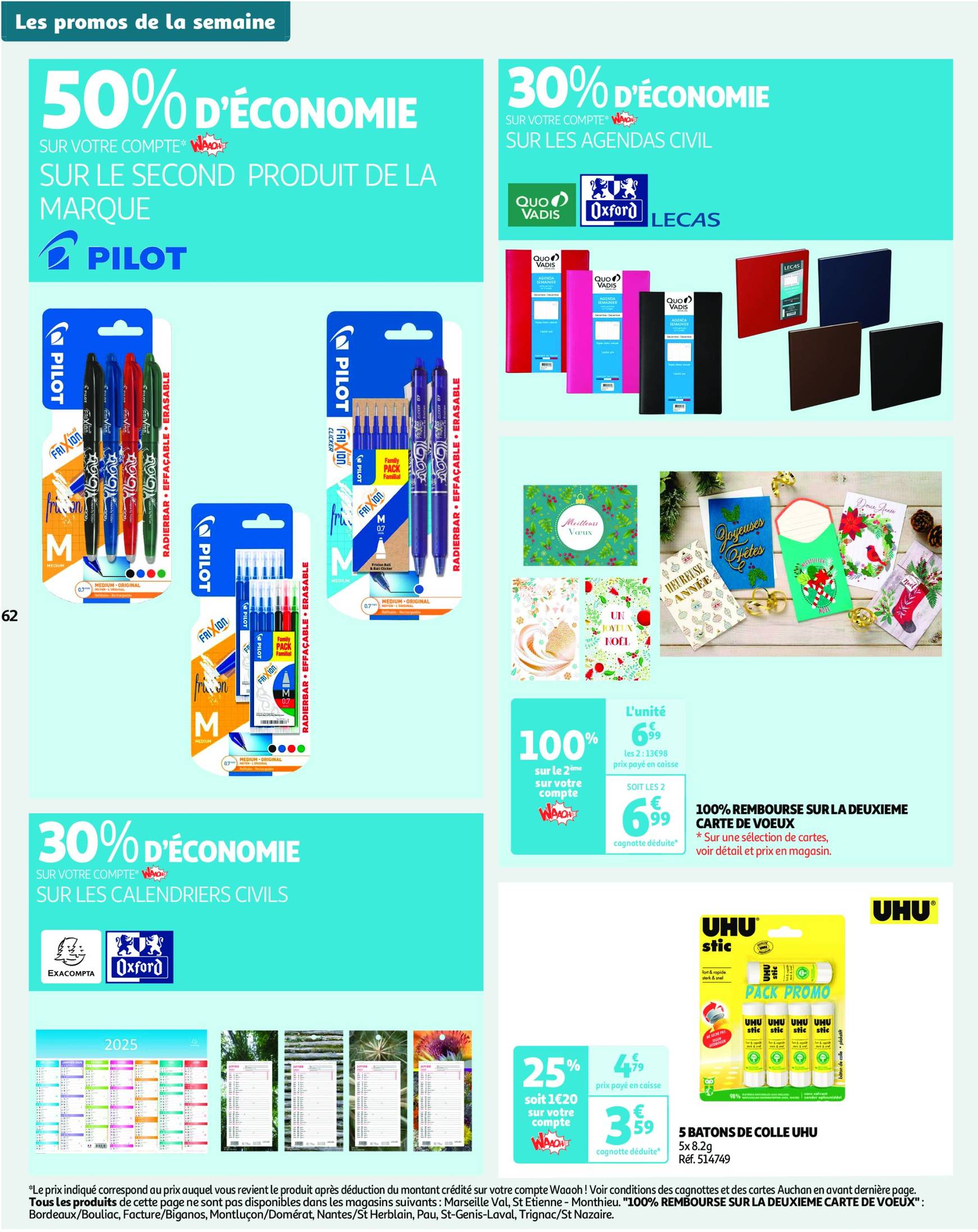 auchan - Catalogue Auchan - 25 offres à prix essentiels valable dès 10/12 - 16/12 - page: 62