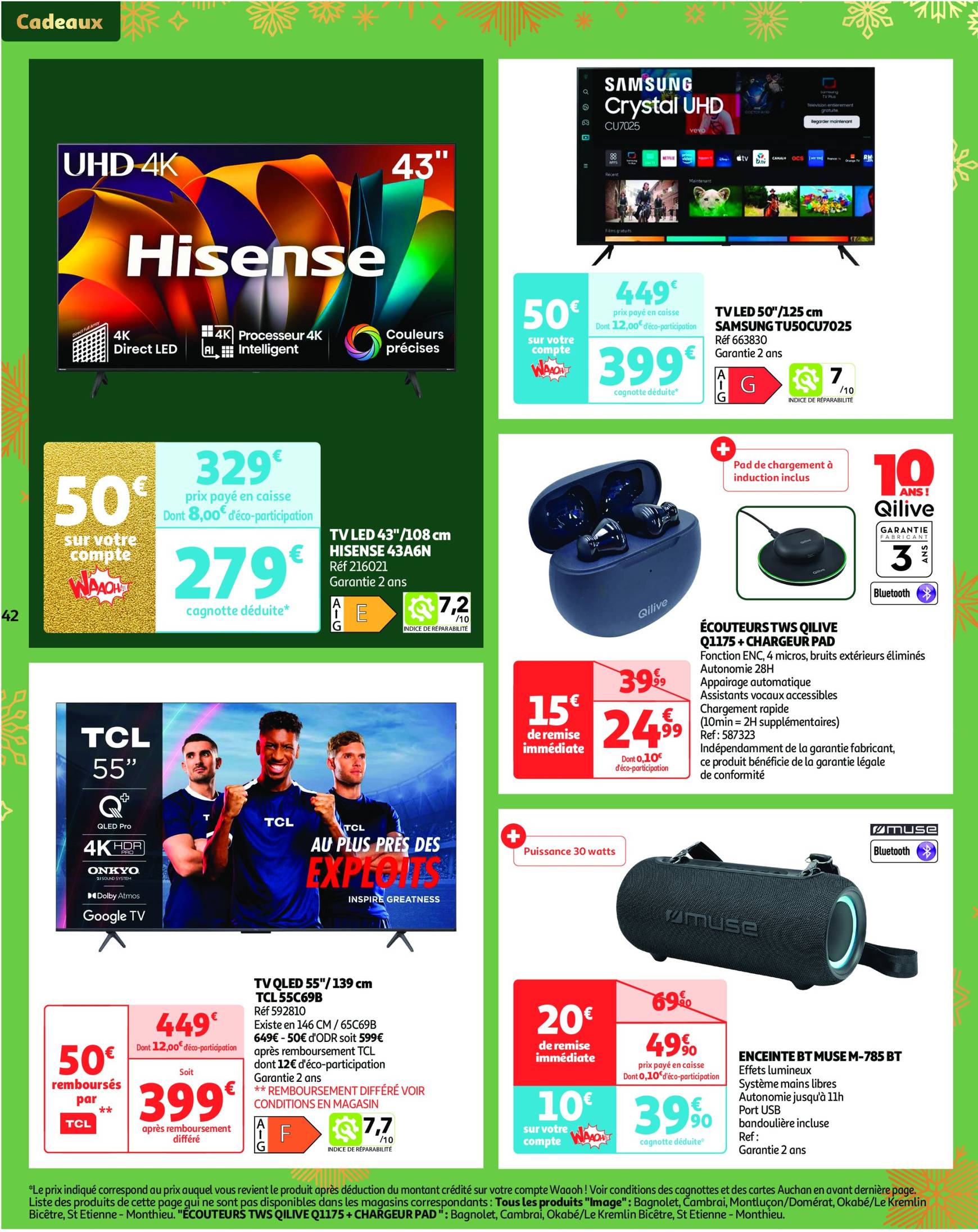 auchan - Catalogue Auchan - 25 offres à prix essentiels valable dès 10/12 - 16/12 - page: 42